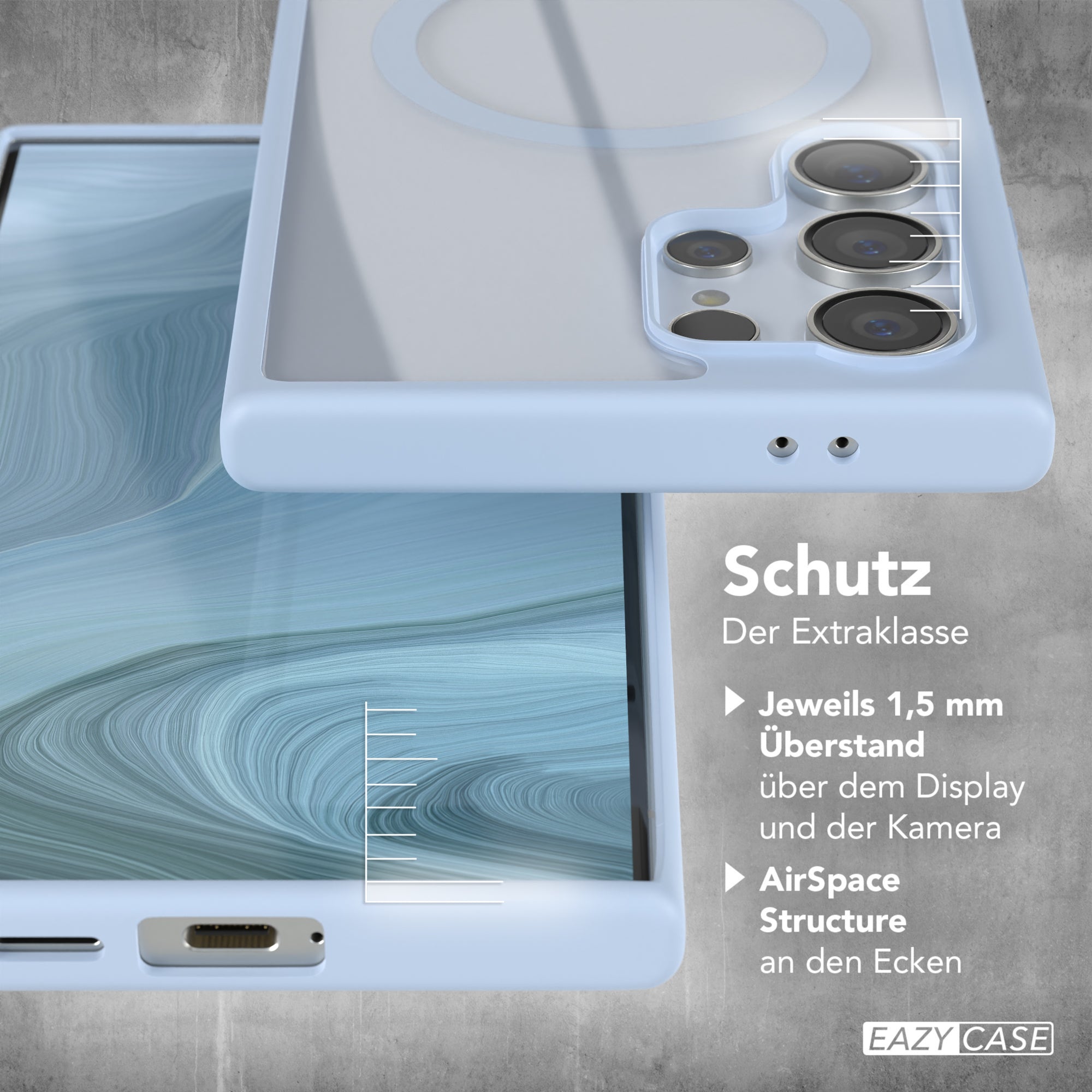 Galaxy S24 Ultra transparente Hülle mit MagSafe