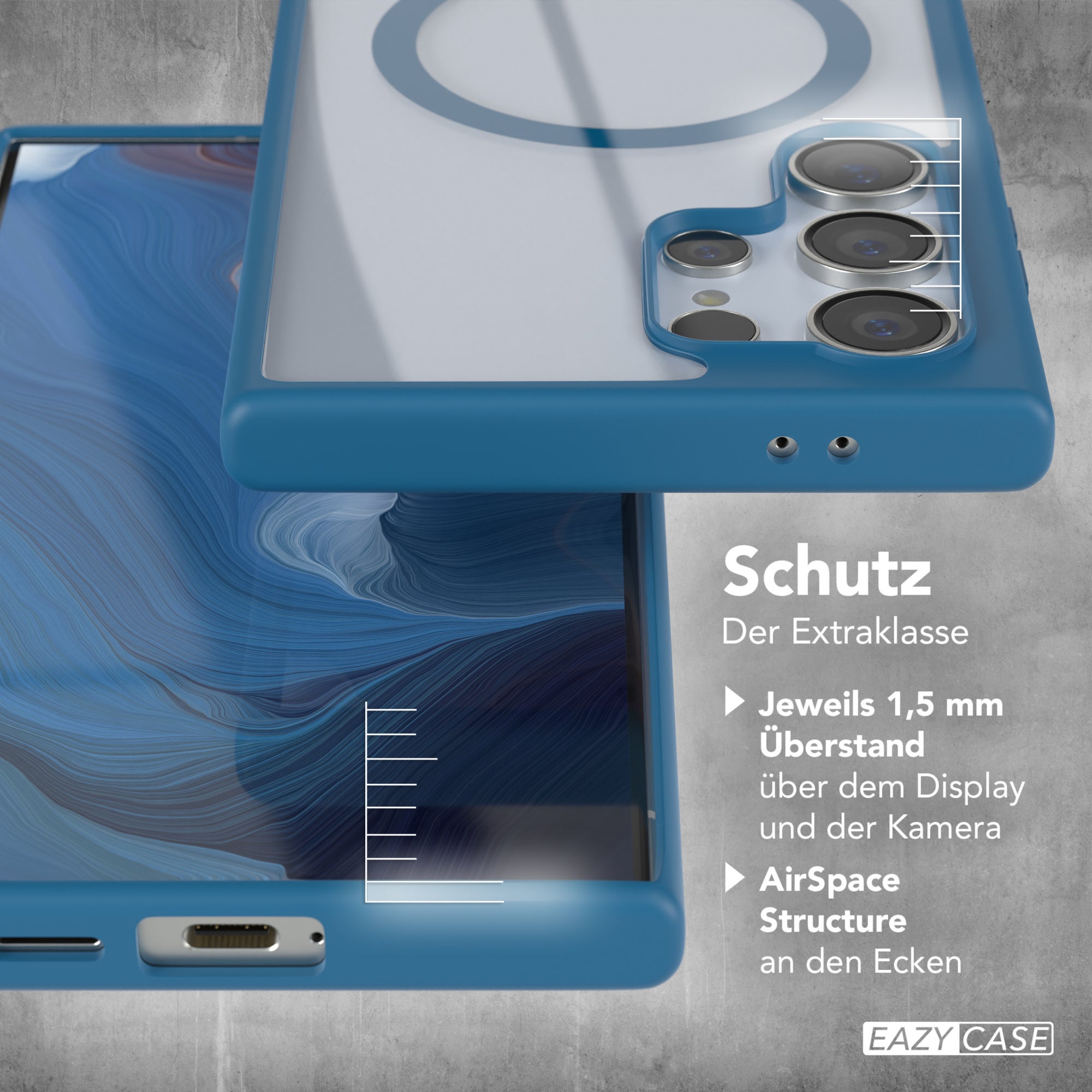 Galaxy S24 Ultra transparente Hülle mit MagSafe