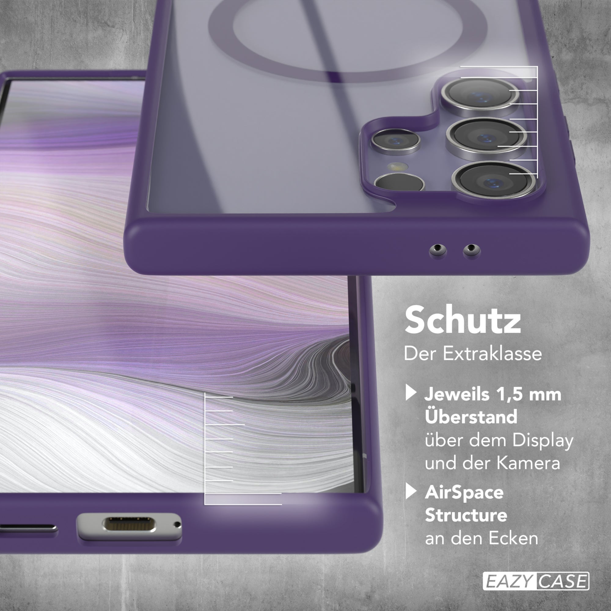 Galaxy S24 Ultra transparente Hülle mit MagSafe