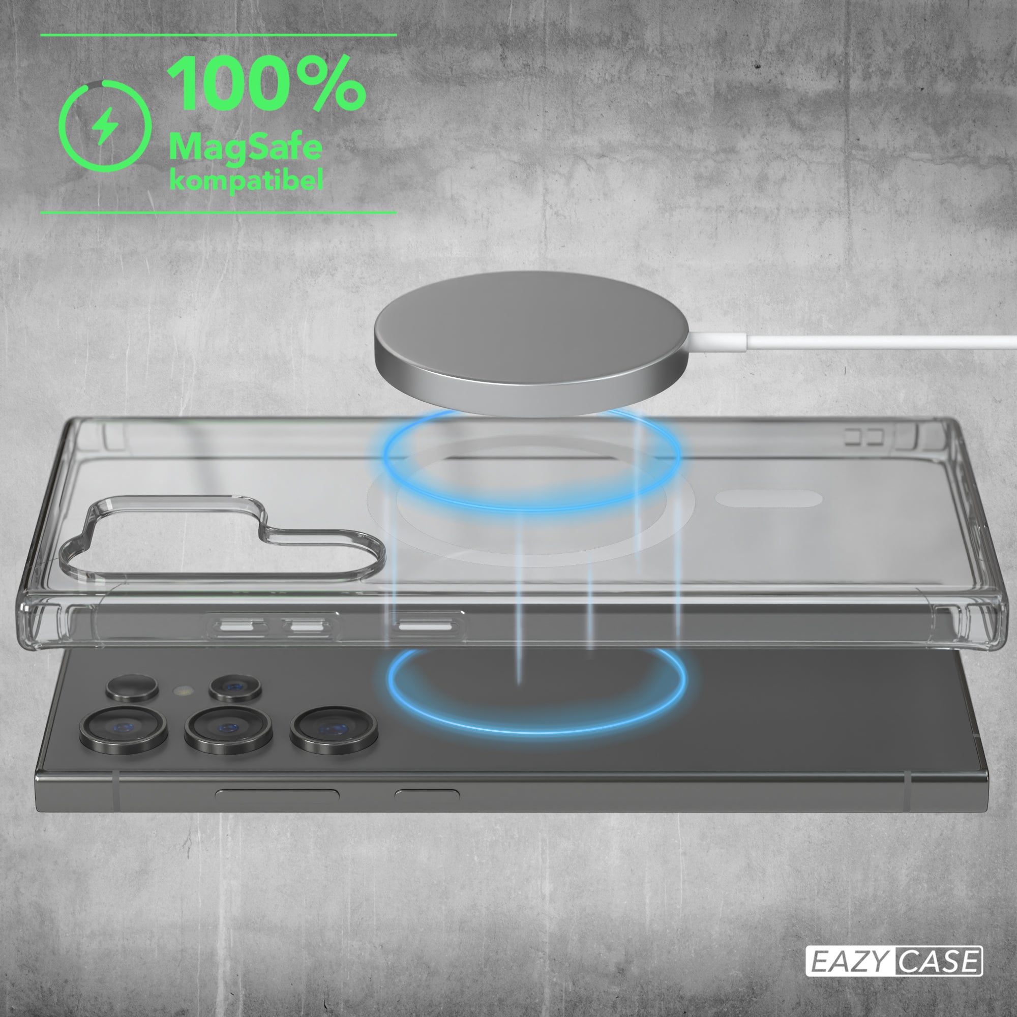 Galaxy S24 Ultra transparente Hülle mit MagSafe