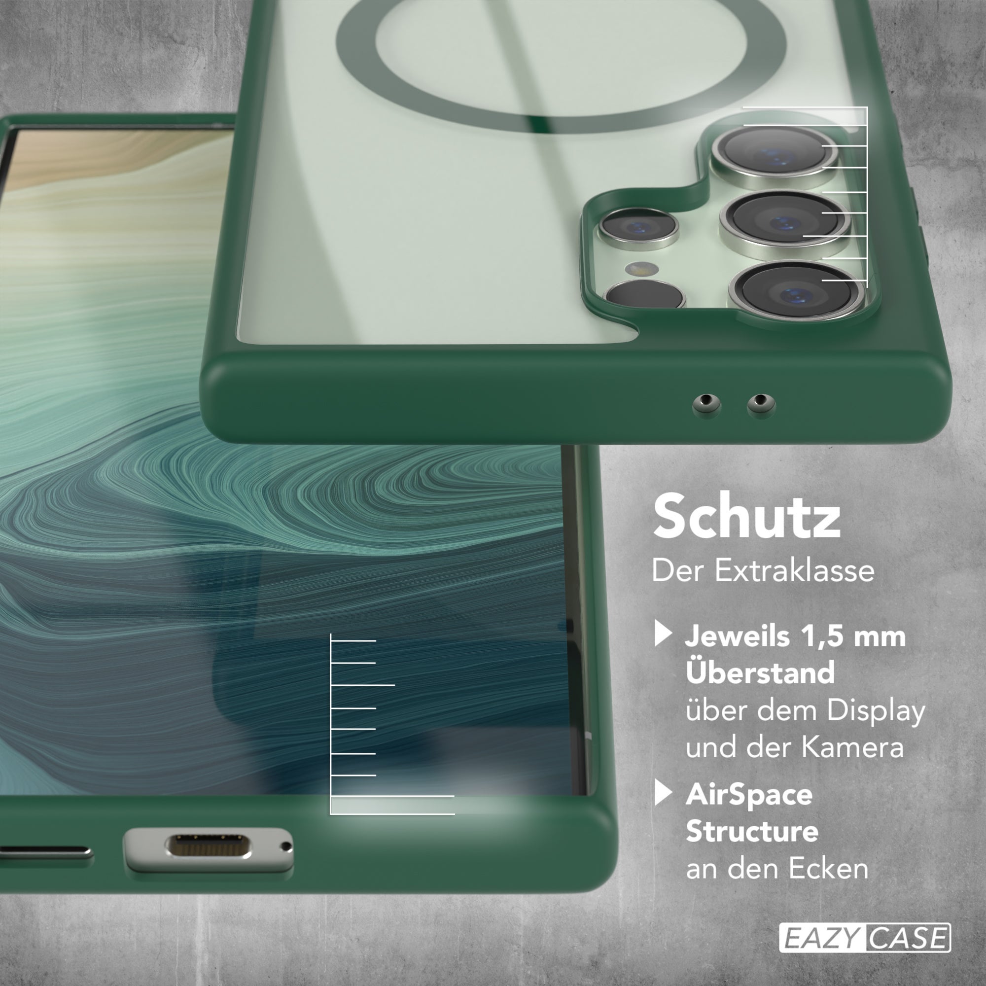 Galaxy S24 Ultra transparente Hülle mit MagSafe