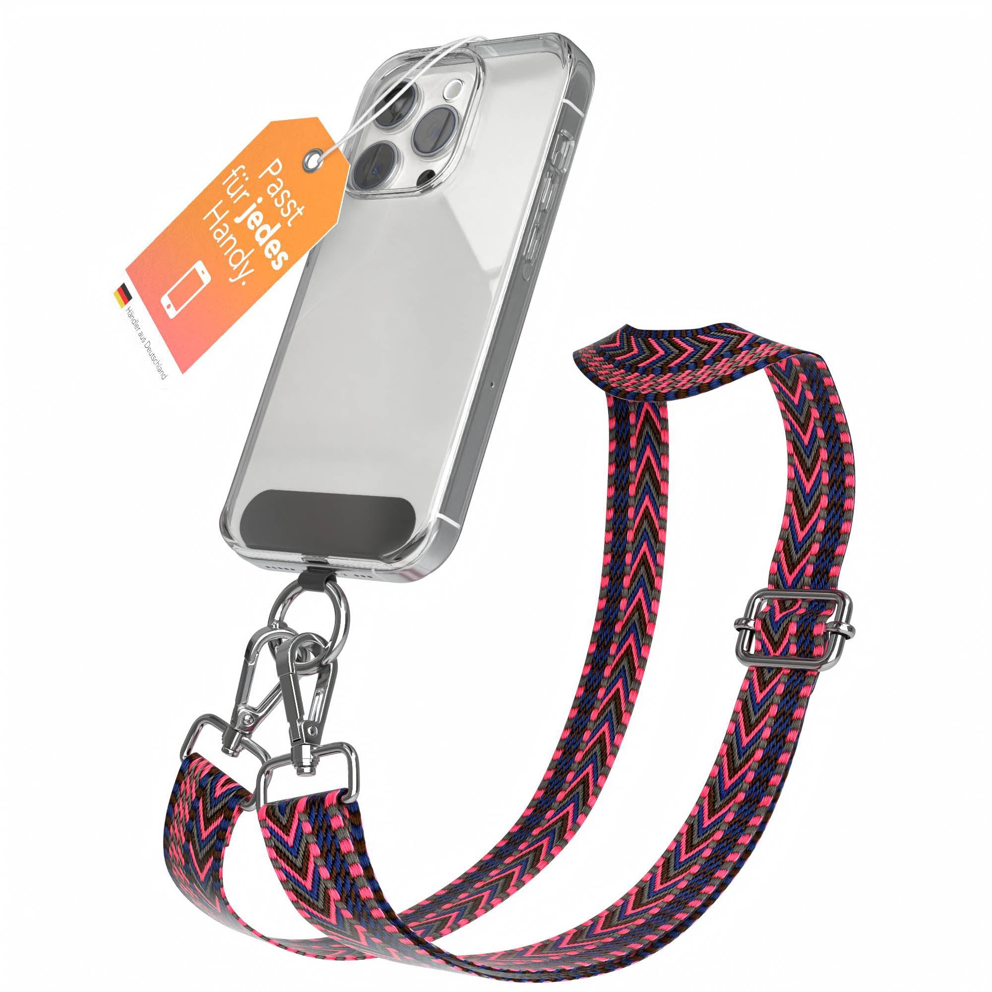 Universal Handykette mit verstellbarem Riemen und Karabinerhaken EAZY CASE