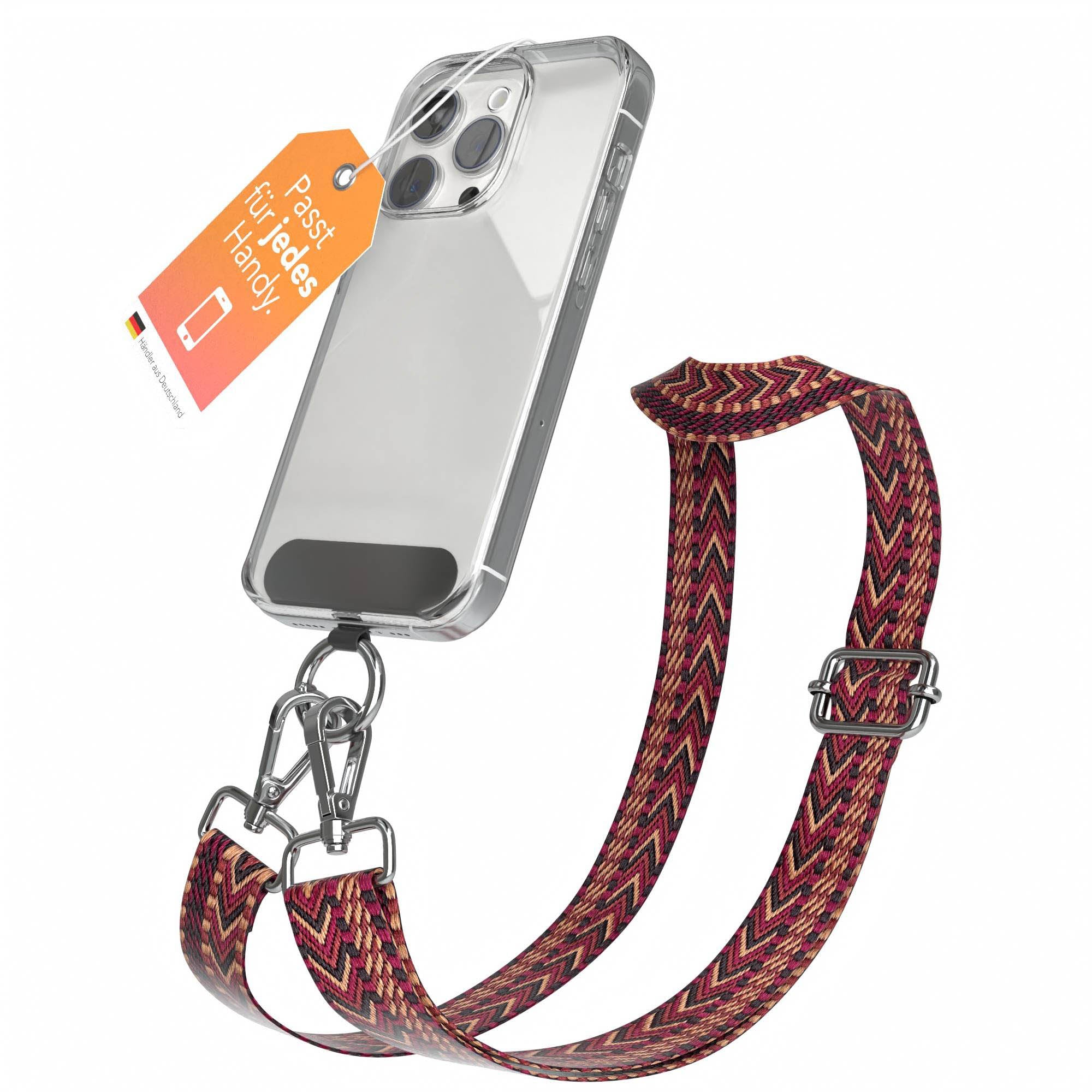 Universal Handykette mit verstellbarem Riemen und Karabinerhaken EAZY CASE