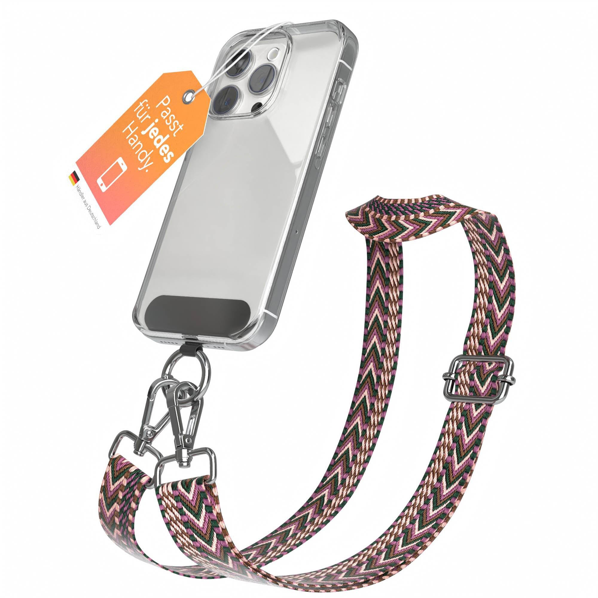 Universal Handykette mit verstellbarem Riemen und Karabinerhaken EAZY CASE