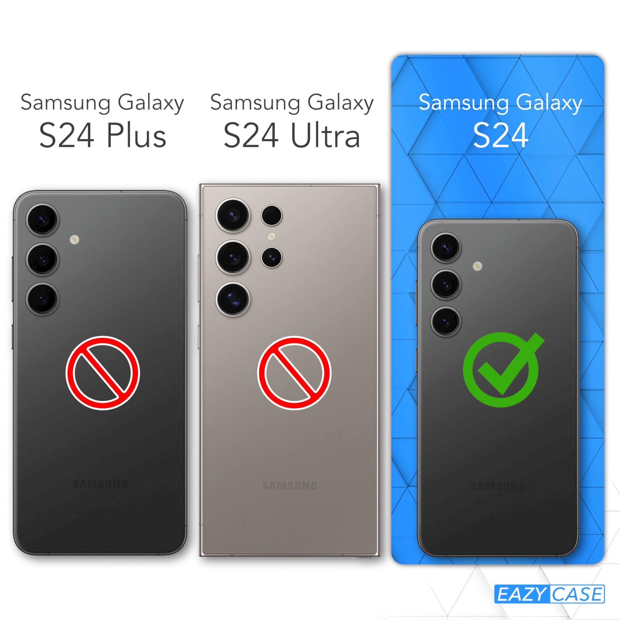 Samsung Galaxy S24 Silikonhülle mit Kameraschutz von EAZY CASE