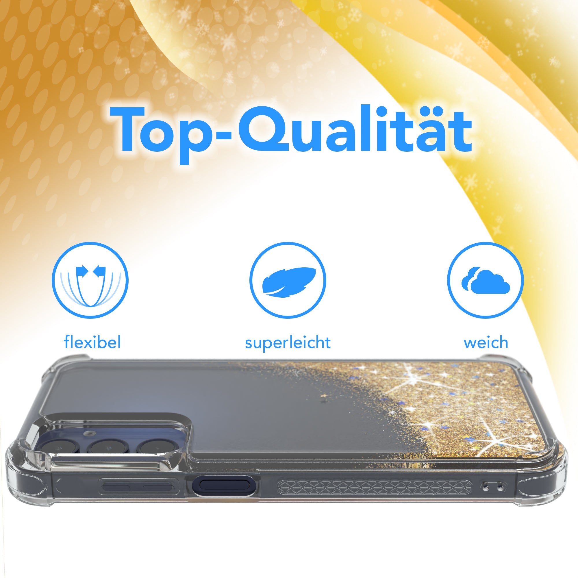 Galaxy A15 Glitzerhülle