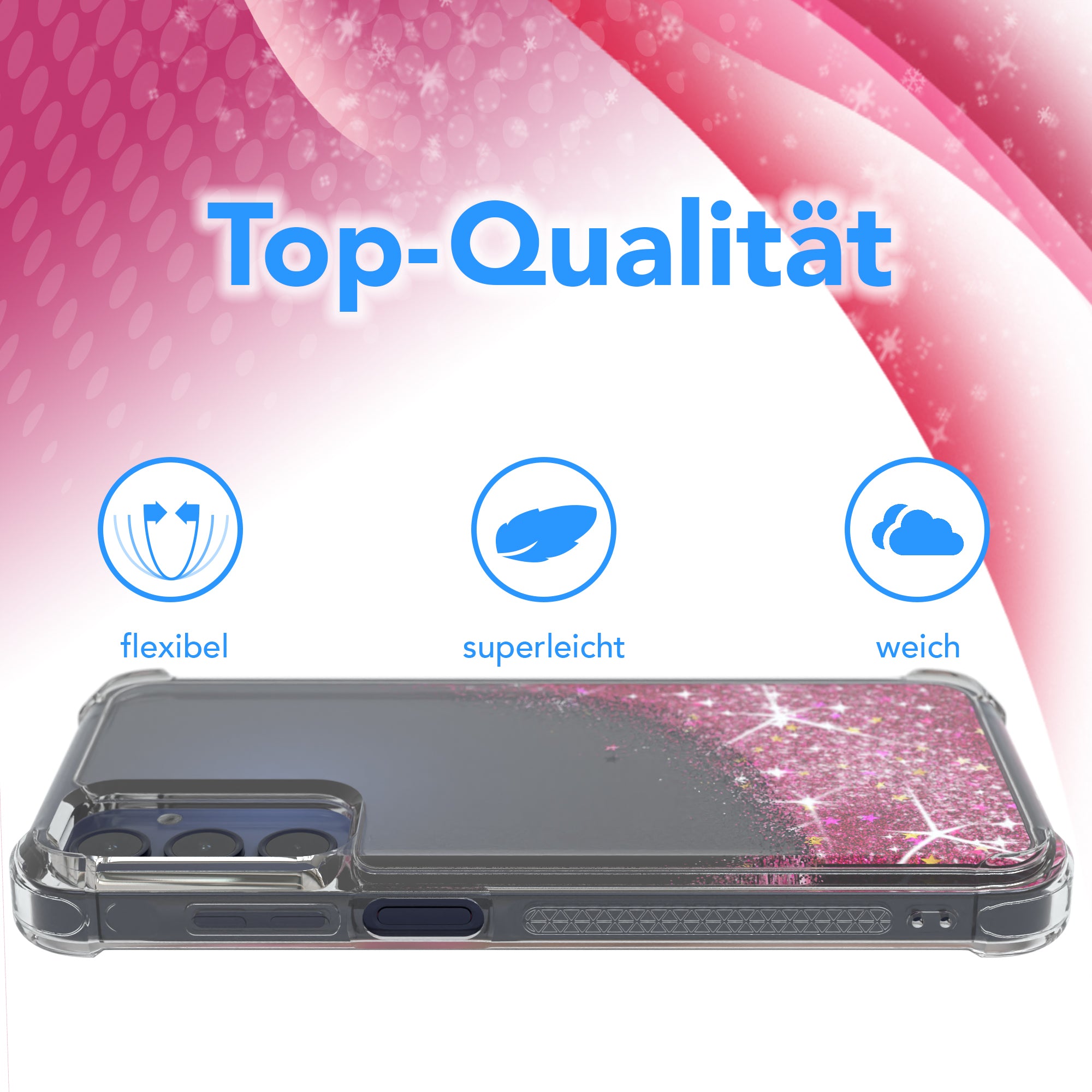 Galaxy A15 Glitzerhülle