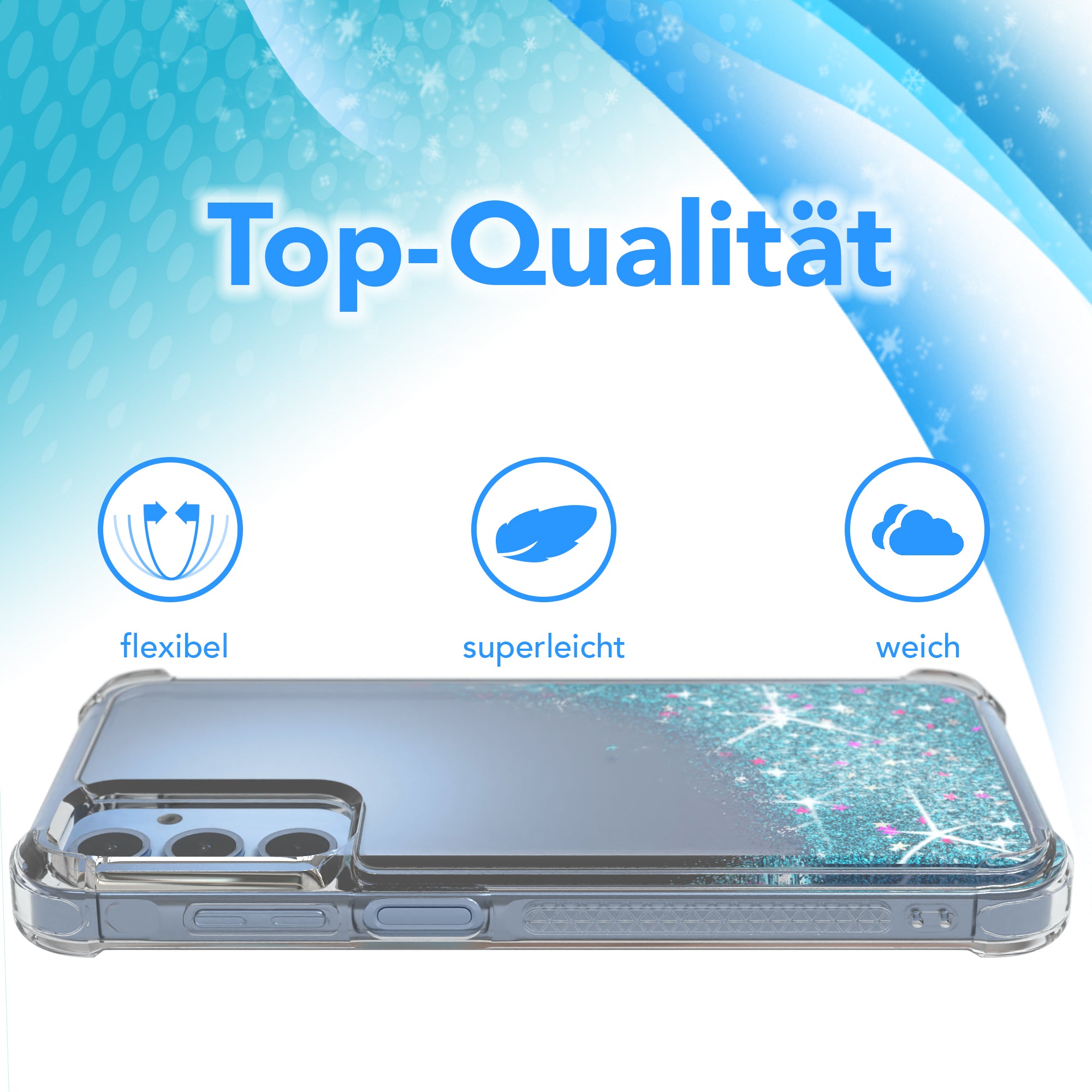 Galaxy A15 Glitzerhülle