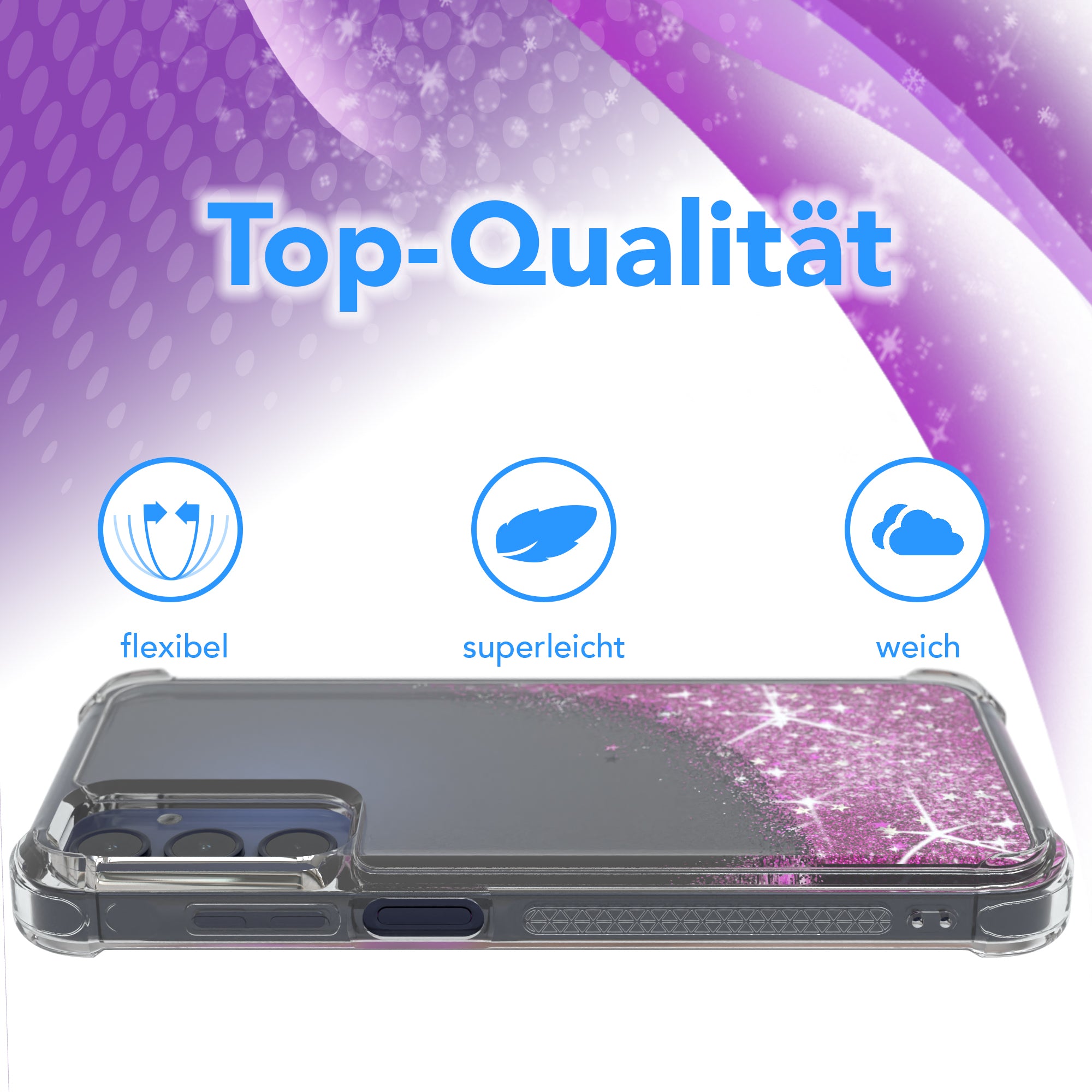 Galaxy A15 Glitzerhülle