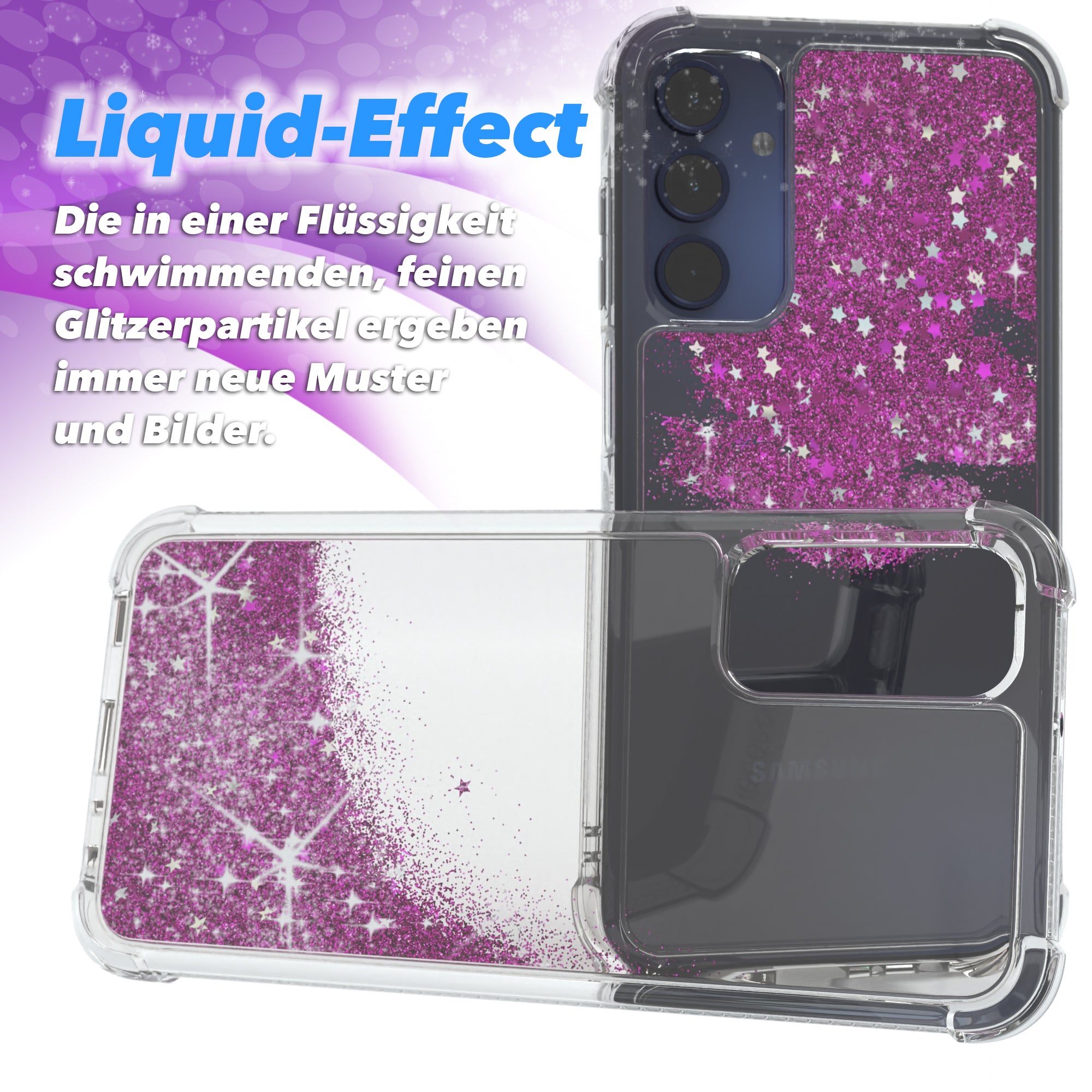 Galaxy A15 Glitzerhülle