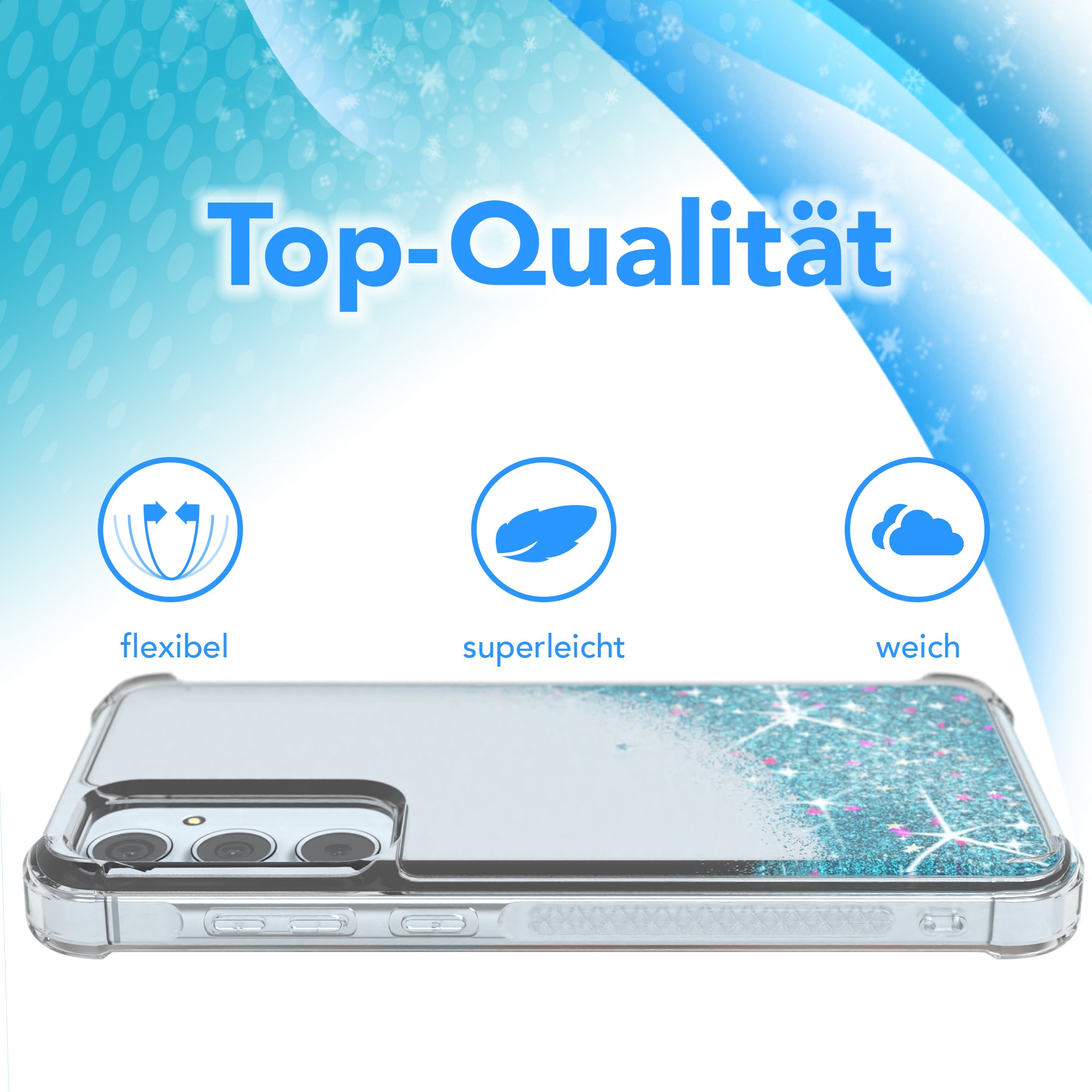 Galaxy A55 Glitzerhülle