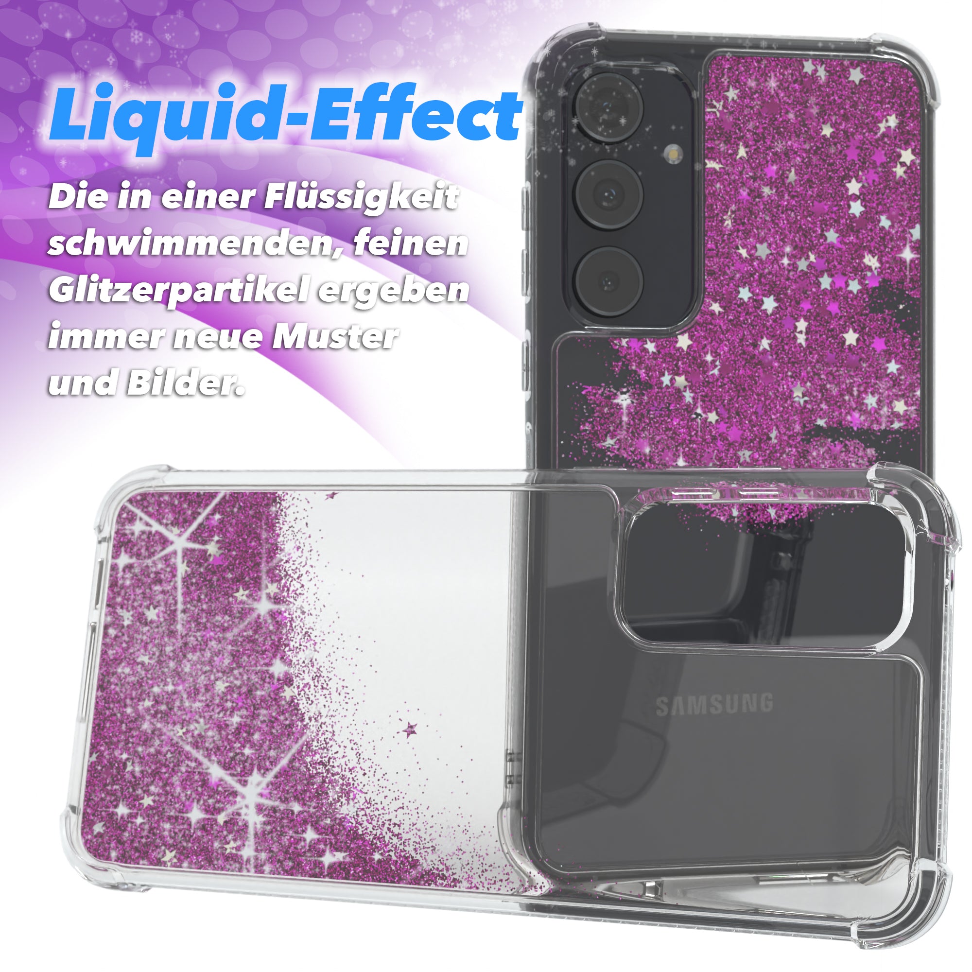 Galaxy A55 Glitzerhülle