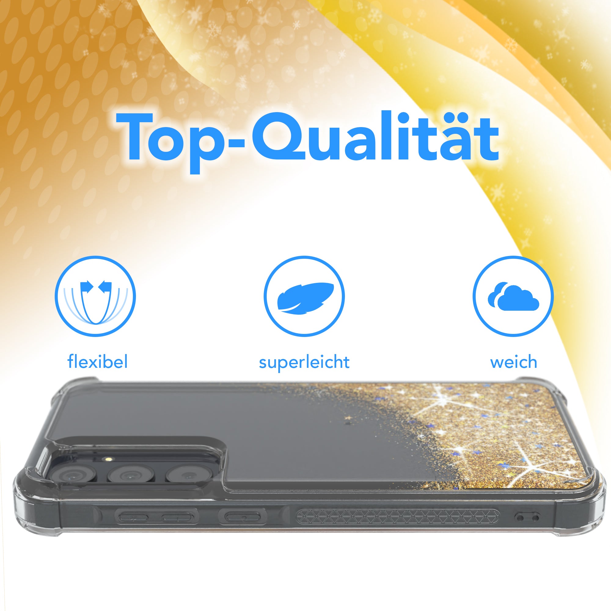 Galaxy A55 Glitzerhülle