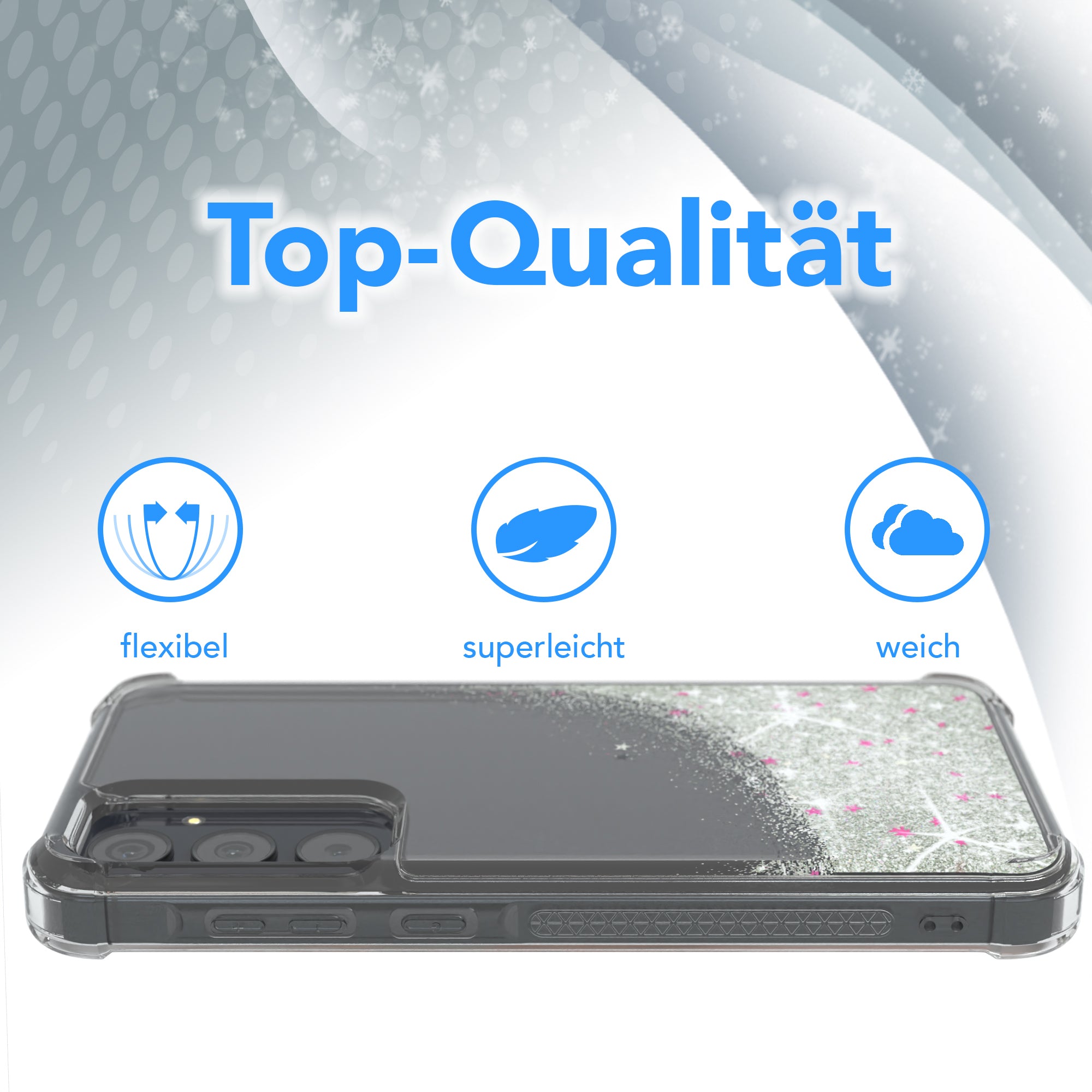 Galaxy A55 Glitzerhülle