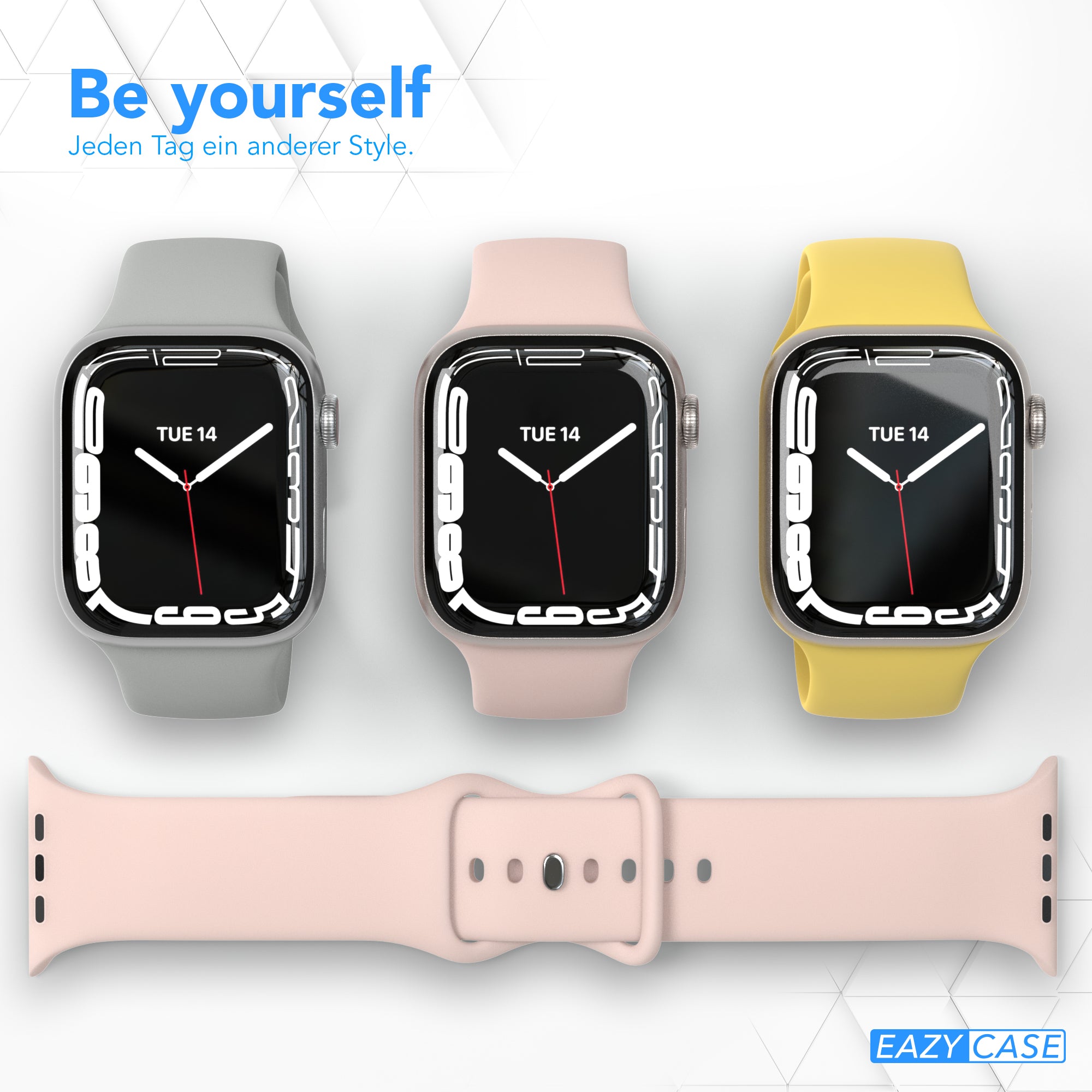 Apple Watch Silikon Armband mit Schnellverschluss von EAZY CASE