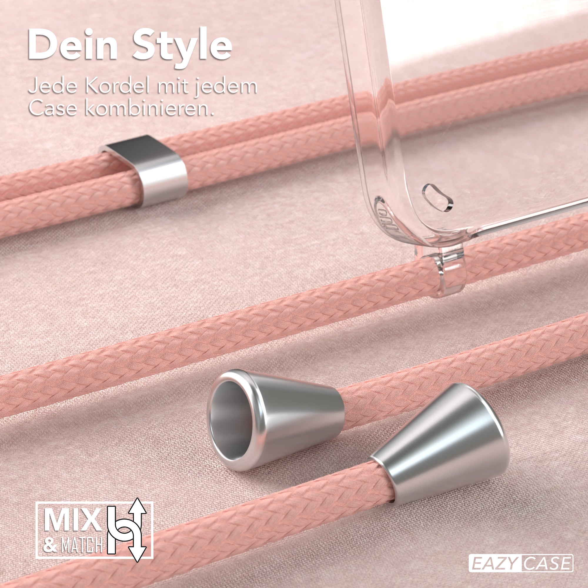 Galaxy S24 transparente Hülle + Kordel