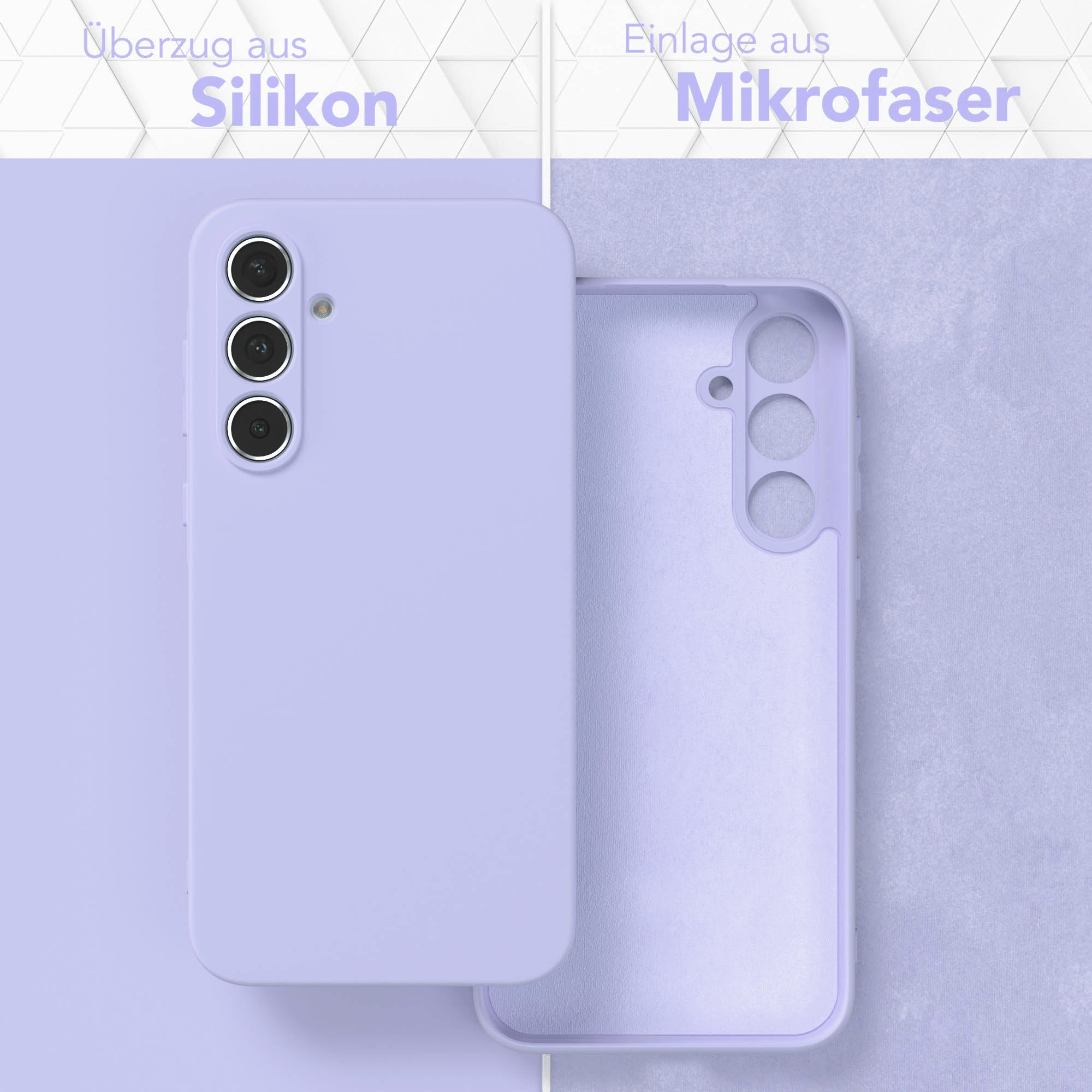 Samsung Galaxy A35 Silikonhülle mit Kameraschutz und Komfort-Buttons