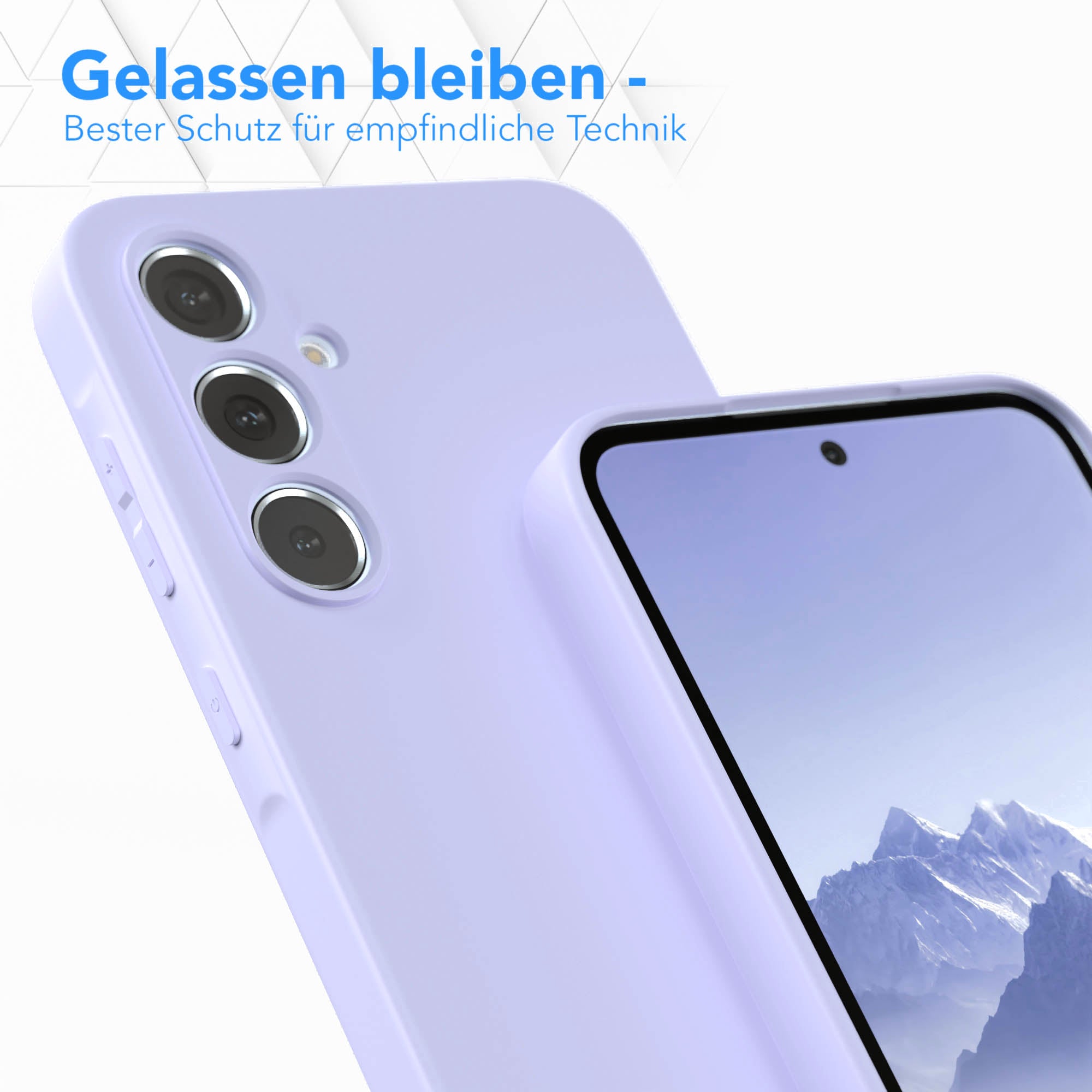 Samsung Galaxy A35 Silikonhülle mit Kameraschutz und Komfort-Buttons