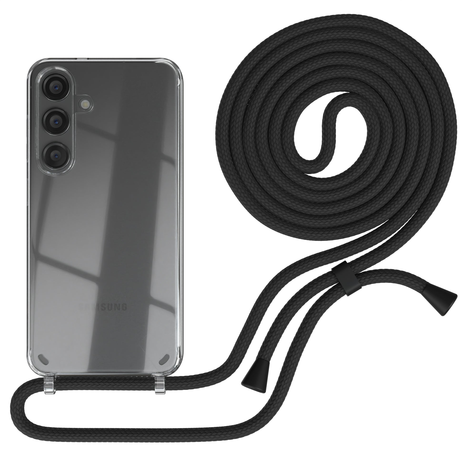 Galaxy S24 transparente Hülle + Kordel