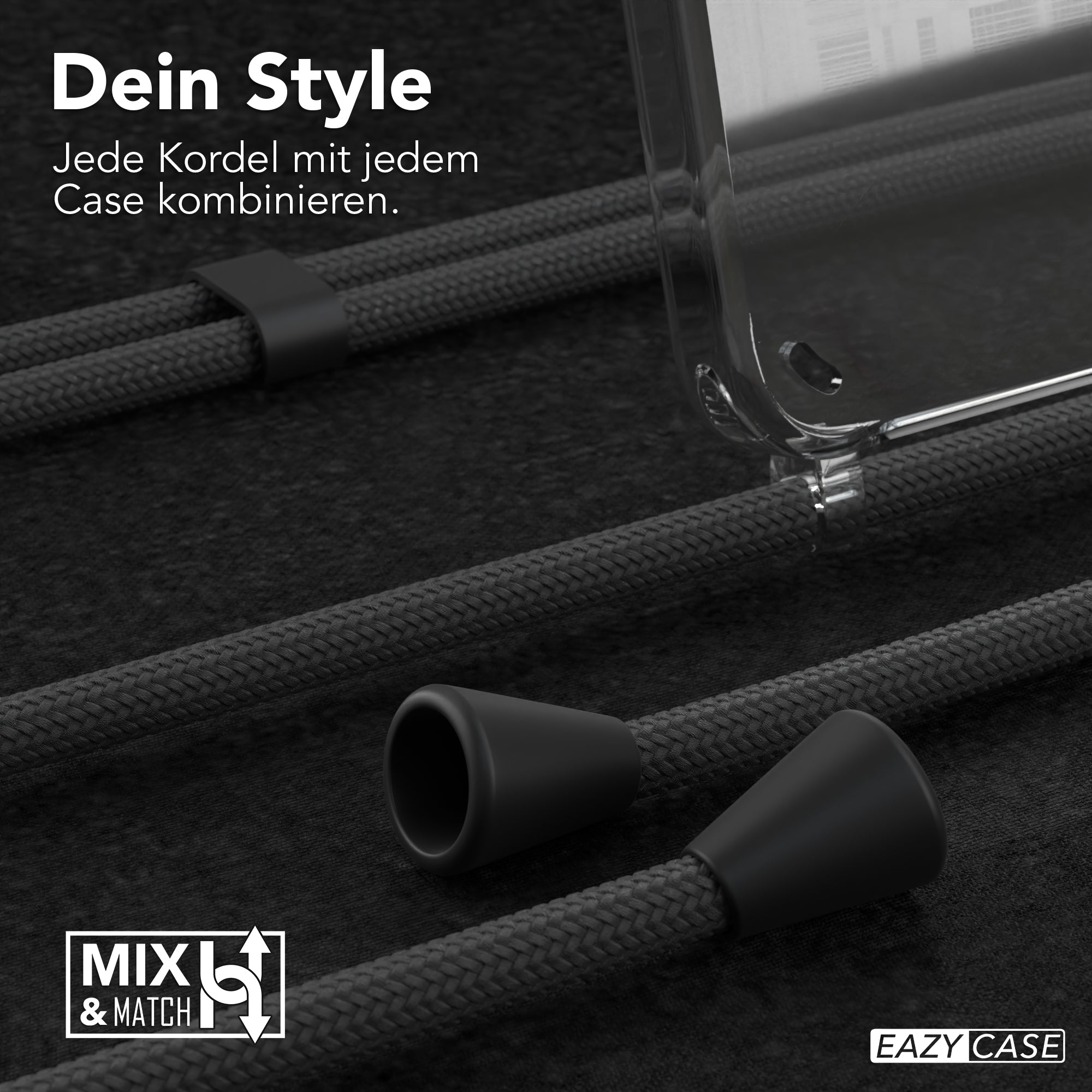 Galaxy S24 transparente Hülle + Kordel