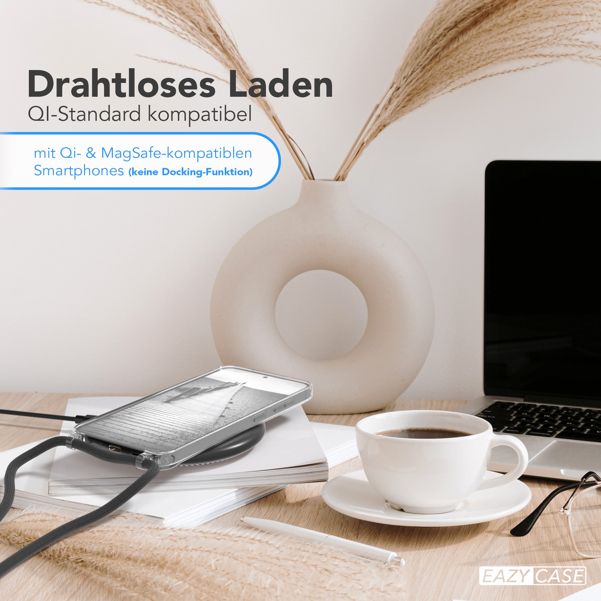 Galaxy S24 transparente Hülle + Kordel