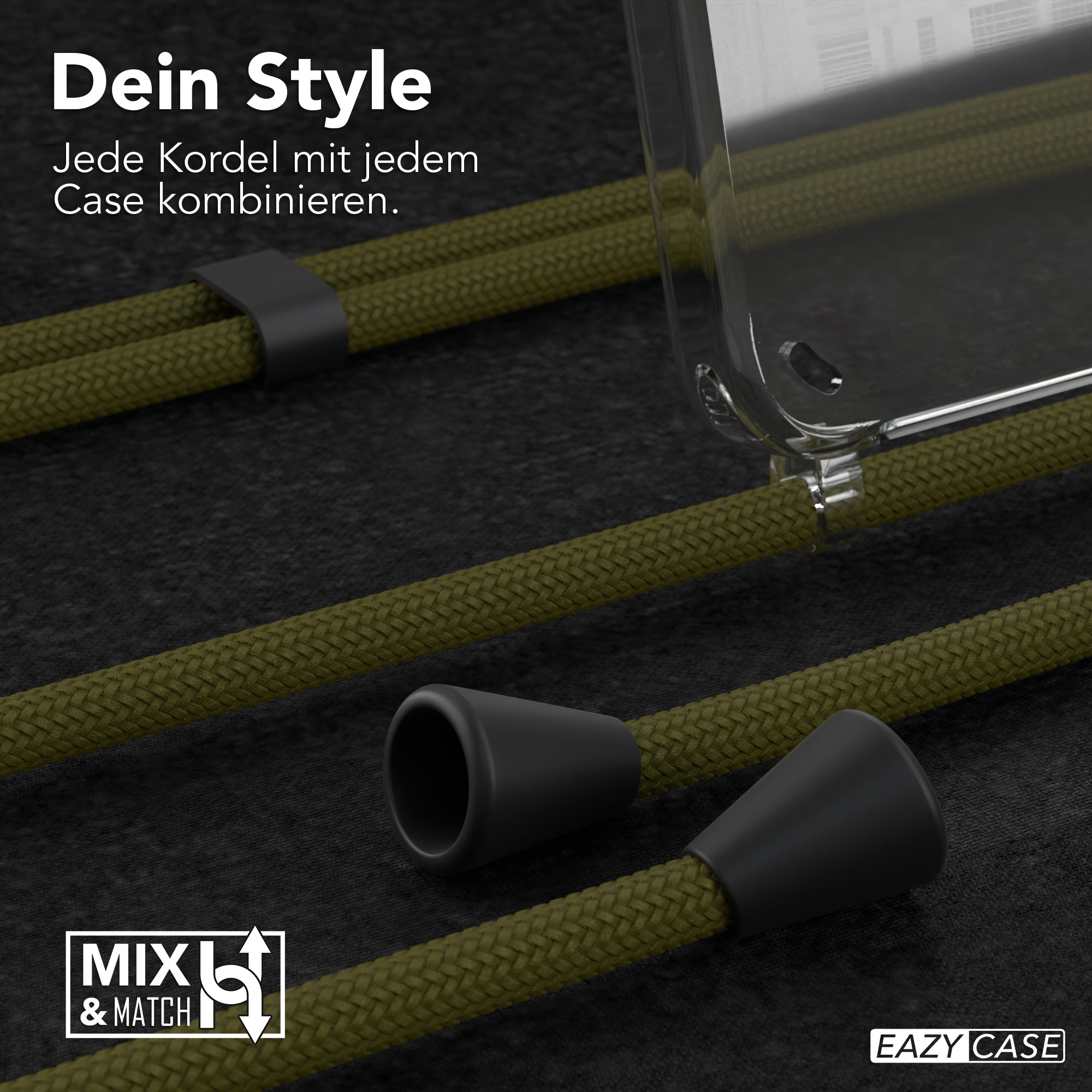 Galaxy S24 transparente Hülle + Kordel