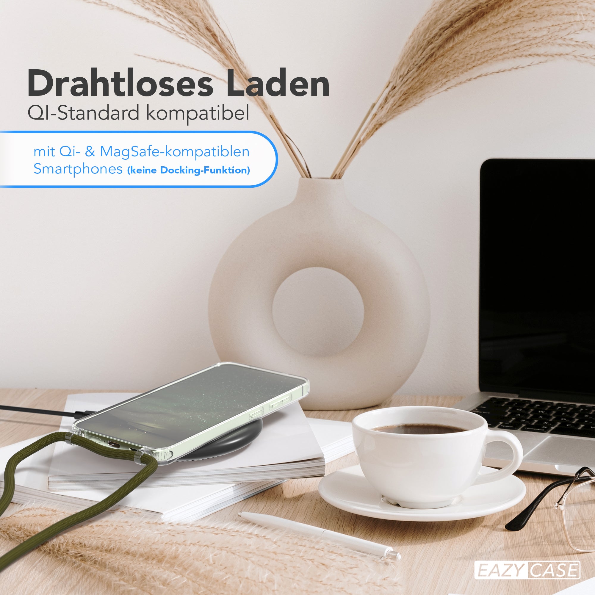 Galaxy S24 transparente Hülle + Kordel