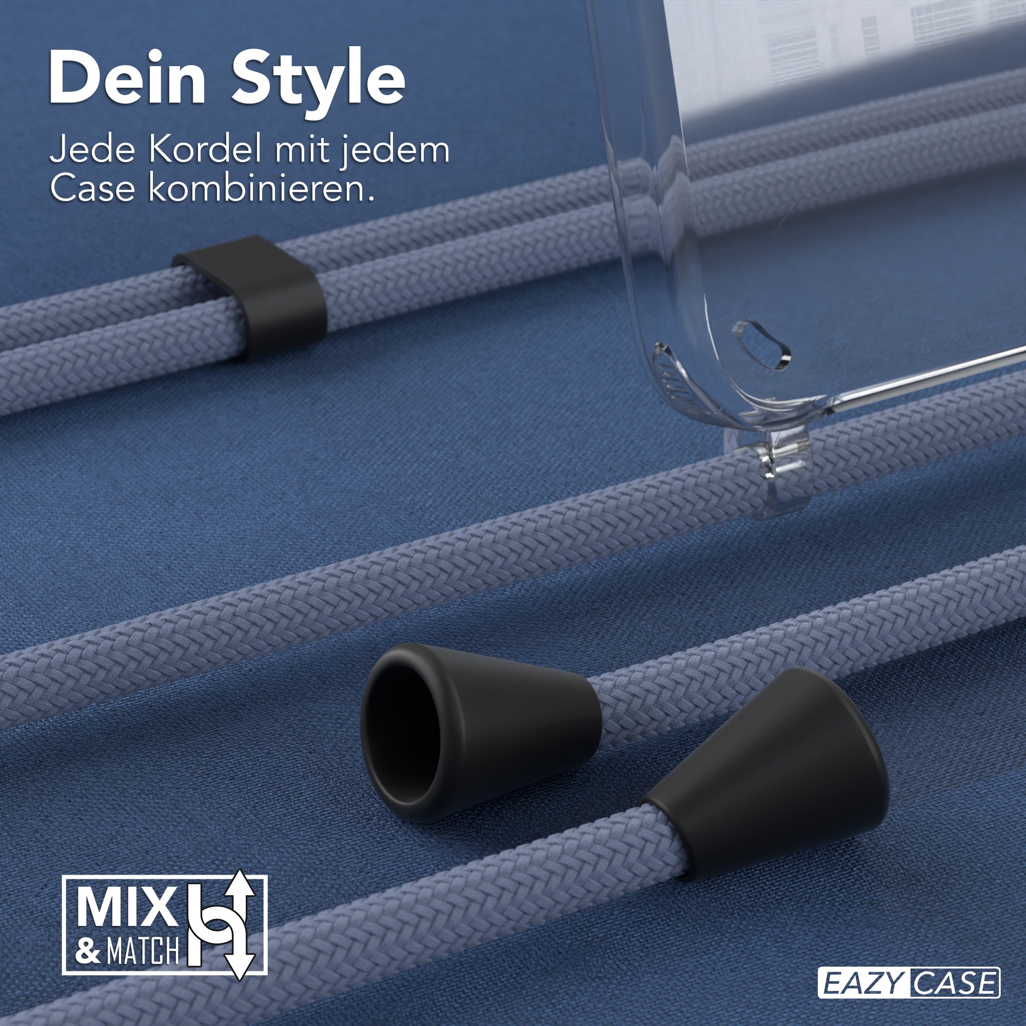 Galaxy S24 transparente Hülle + Kordel