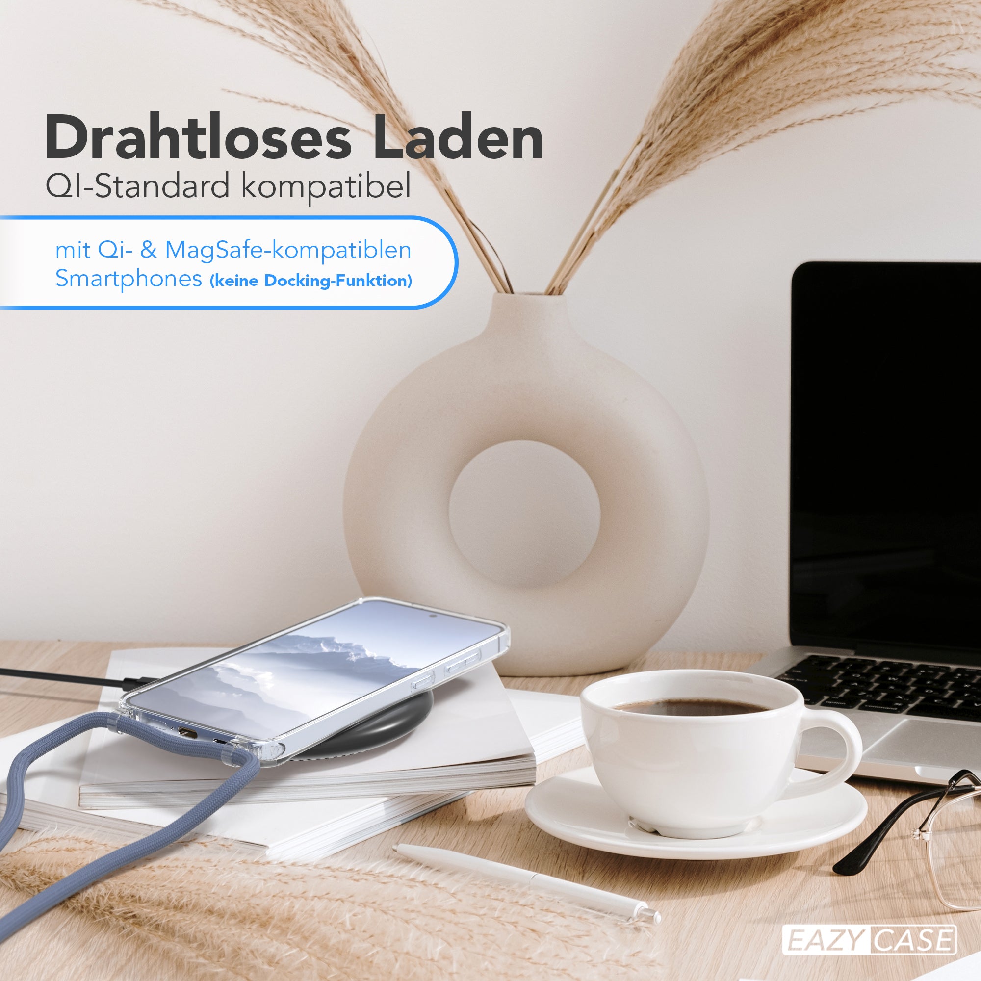 Galaxy S24 transparente Hülle + Kordel