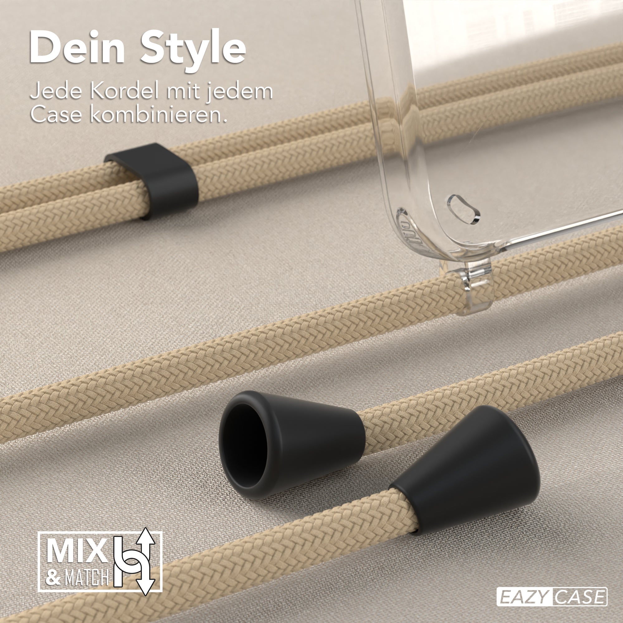 Galaxy S24 transparente Hülle + Kordel