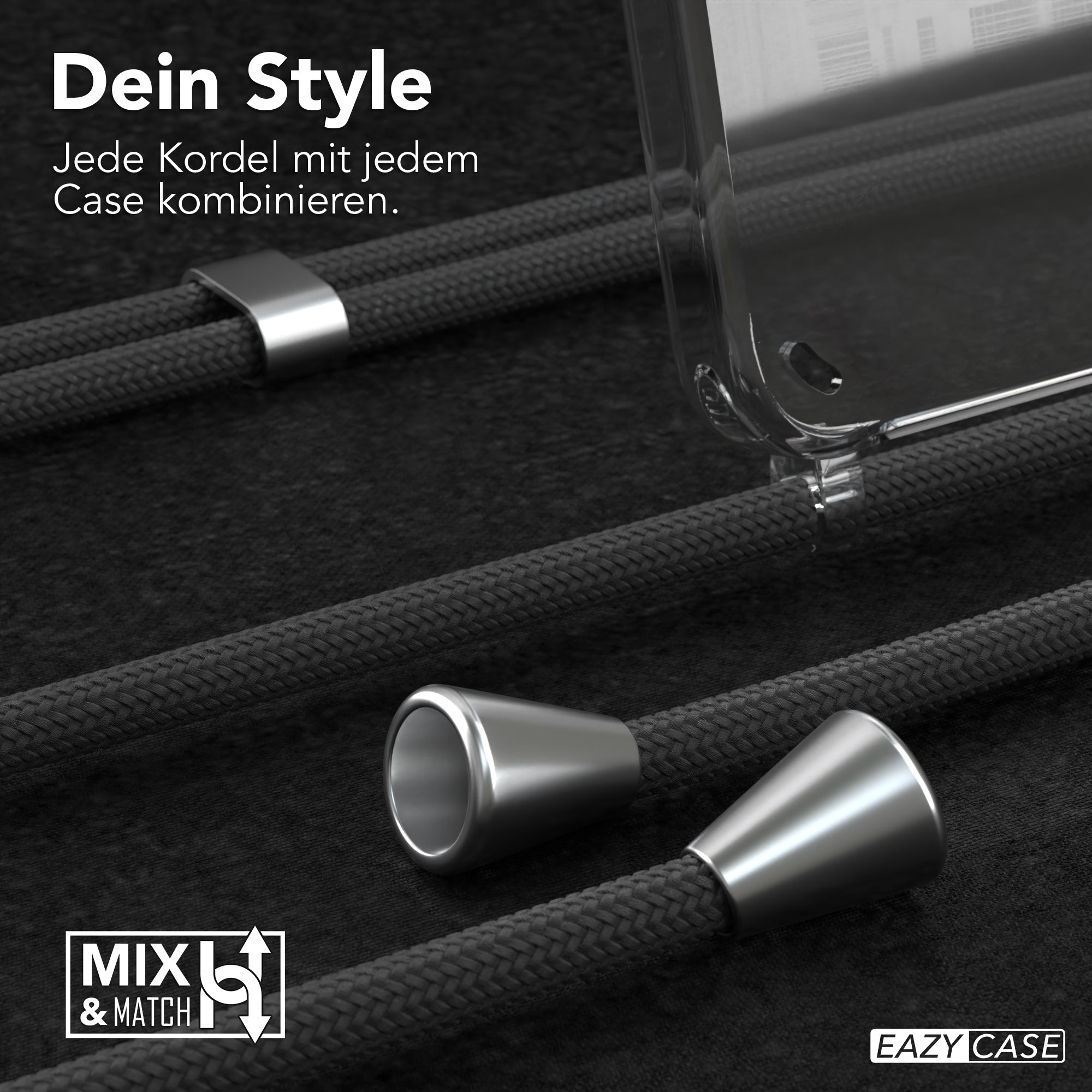 Galaxy S24 transparente Hülle + Kordel