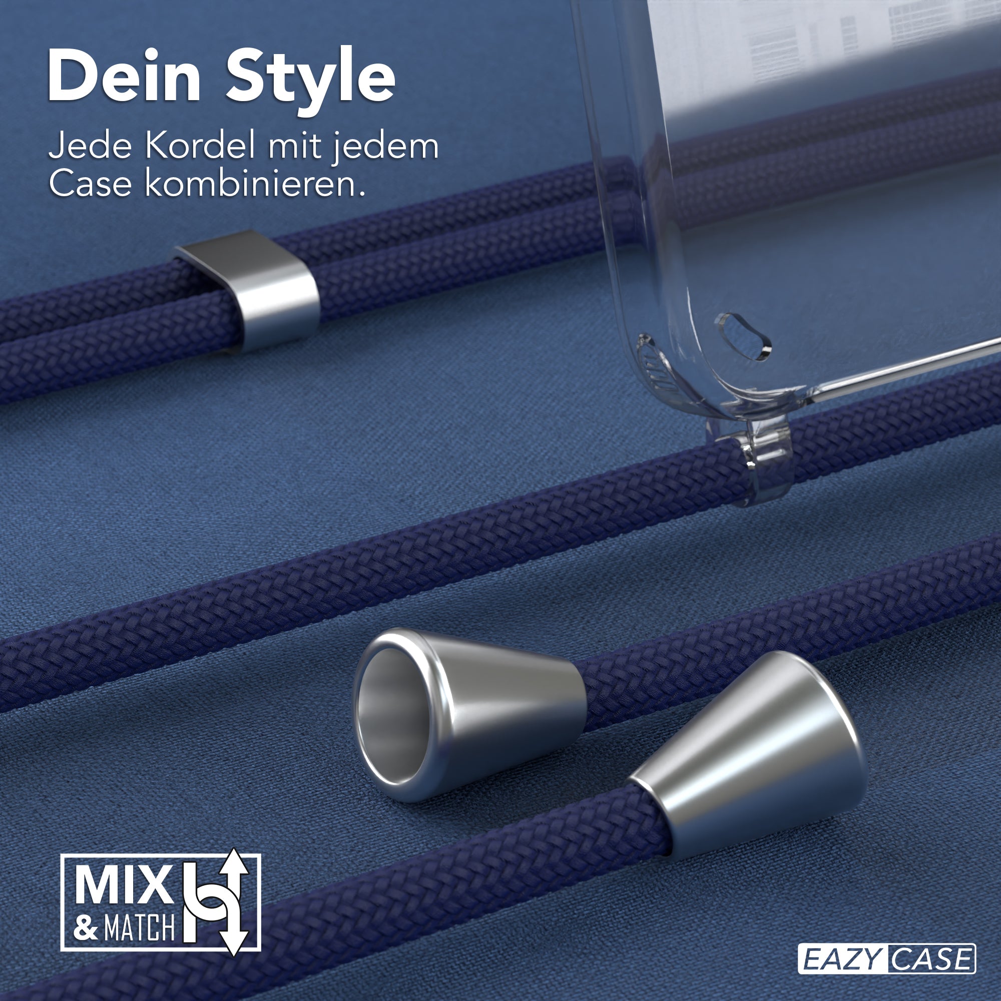 Galaxy S24 transparente Hülle + Kordel