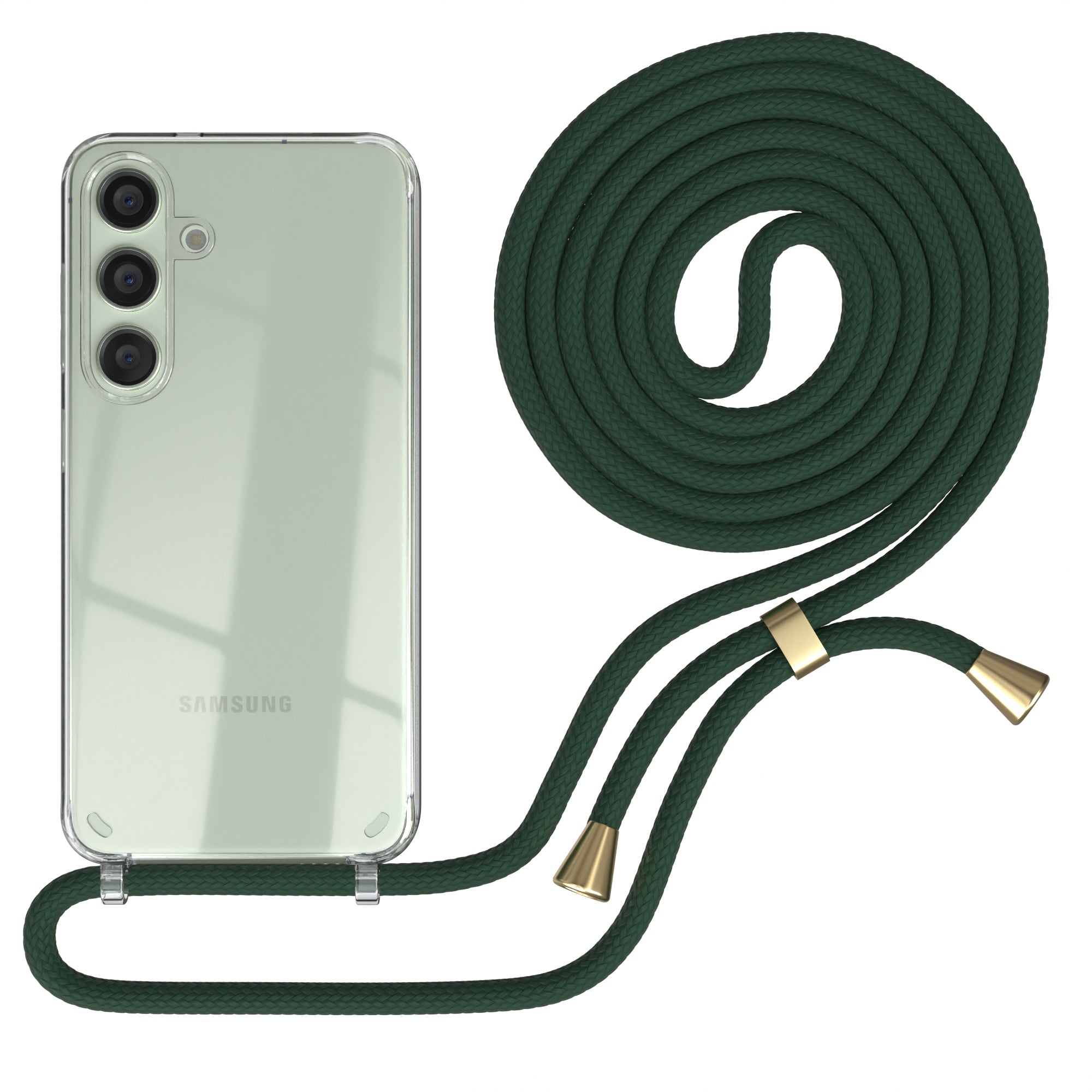 Galaxy S24 transparente Hülle + Kordel