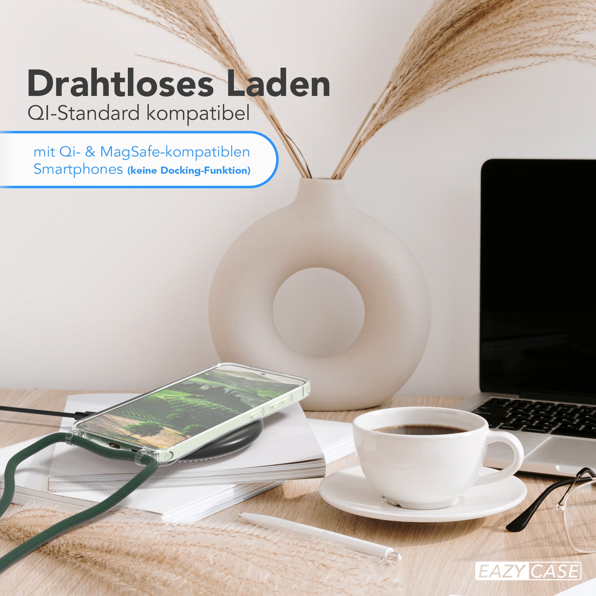 Galaxy S24 transparente Hülle + Kordel