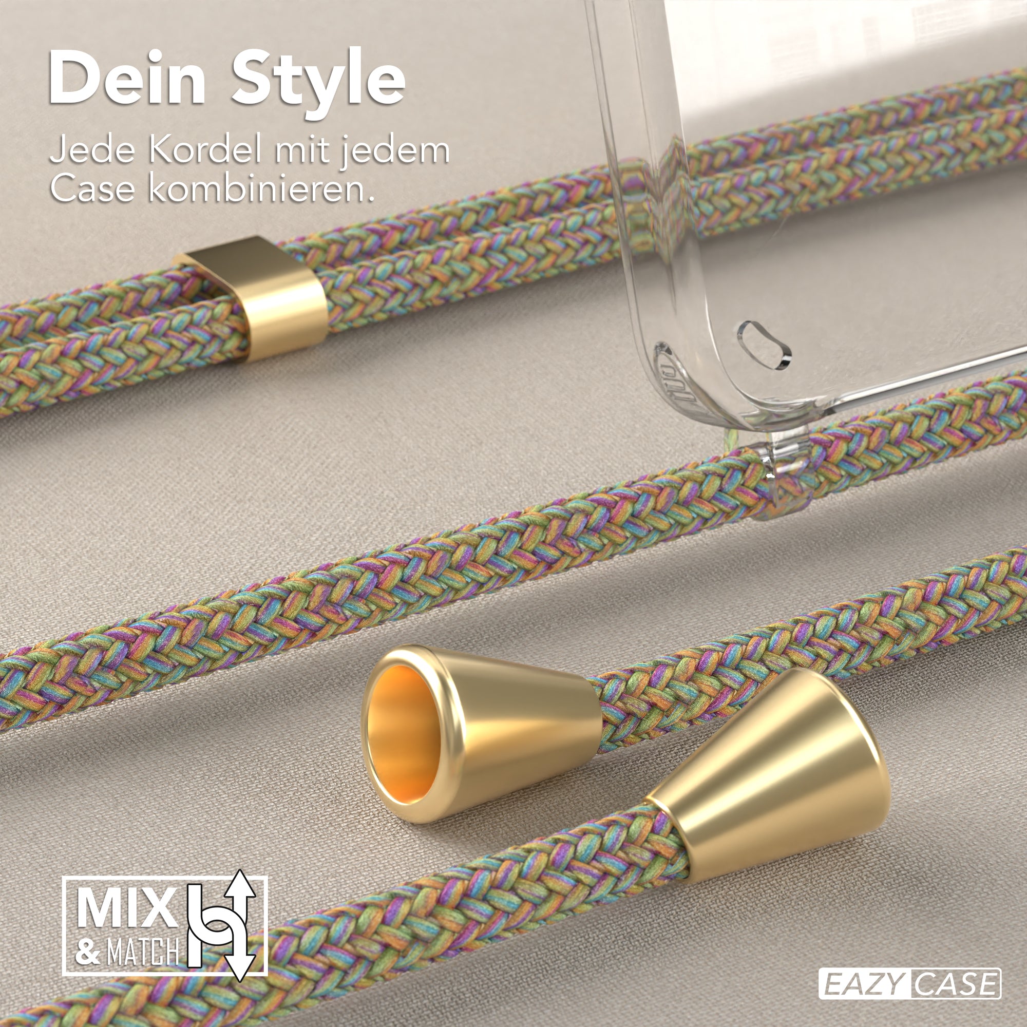 Galaxy S24 transparente Hülle + Kordel