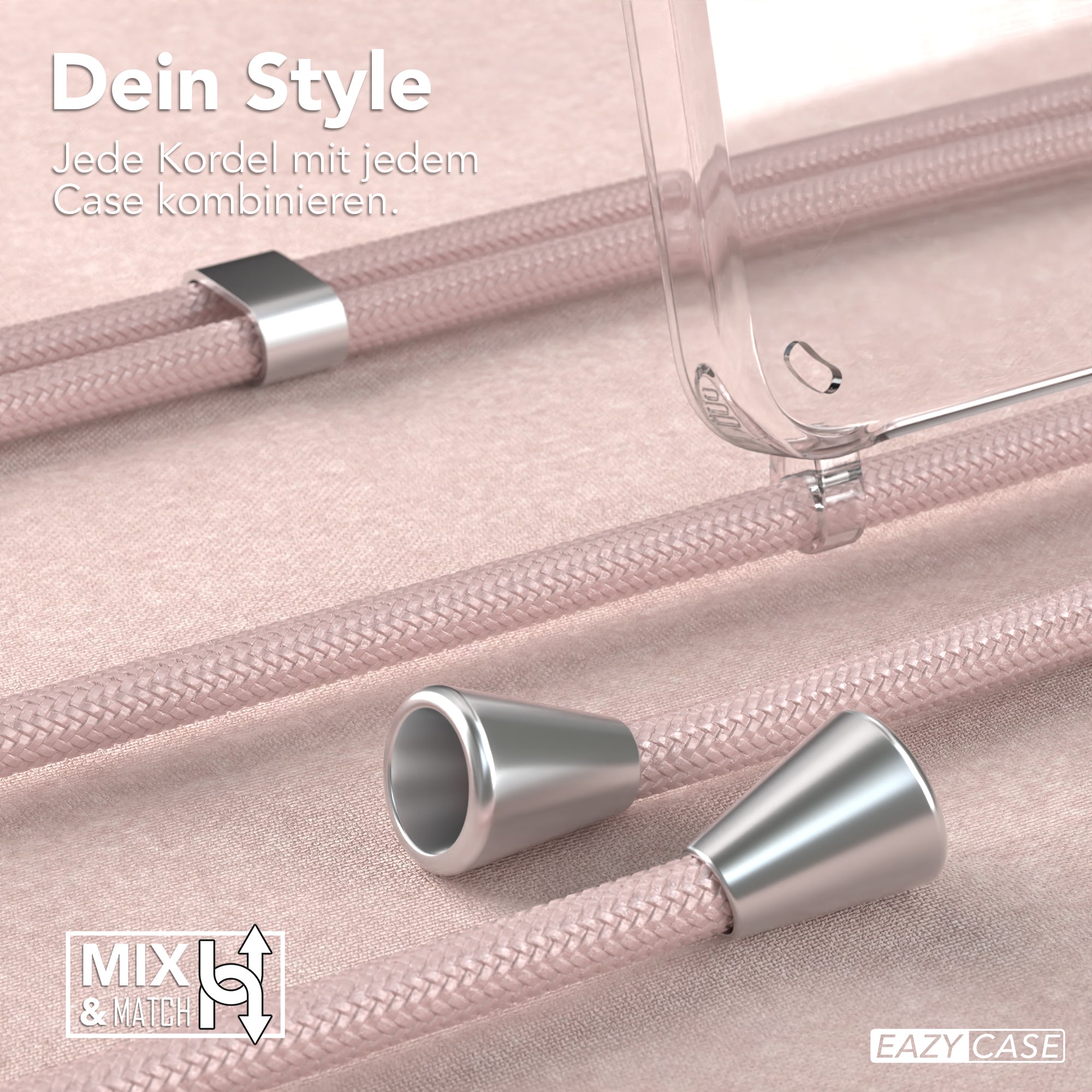 Galaxy S24 transparente Hülle + Kordel