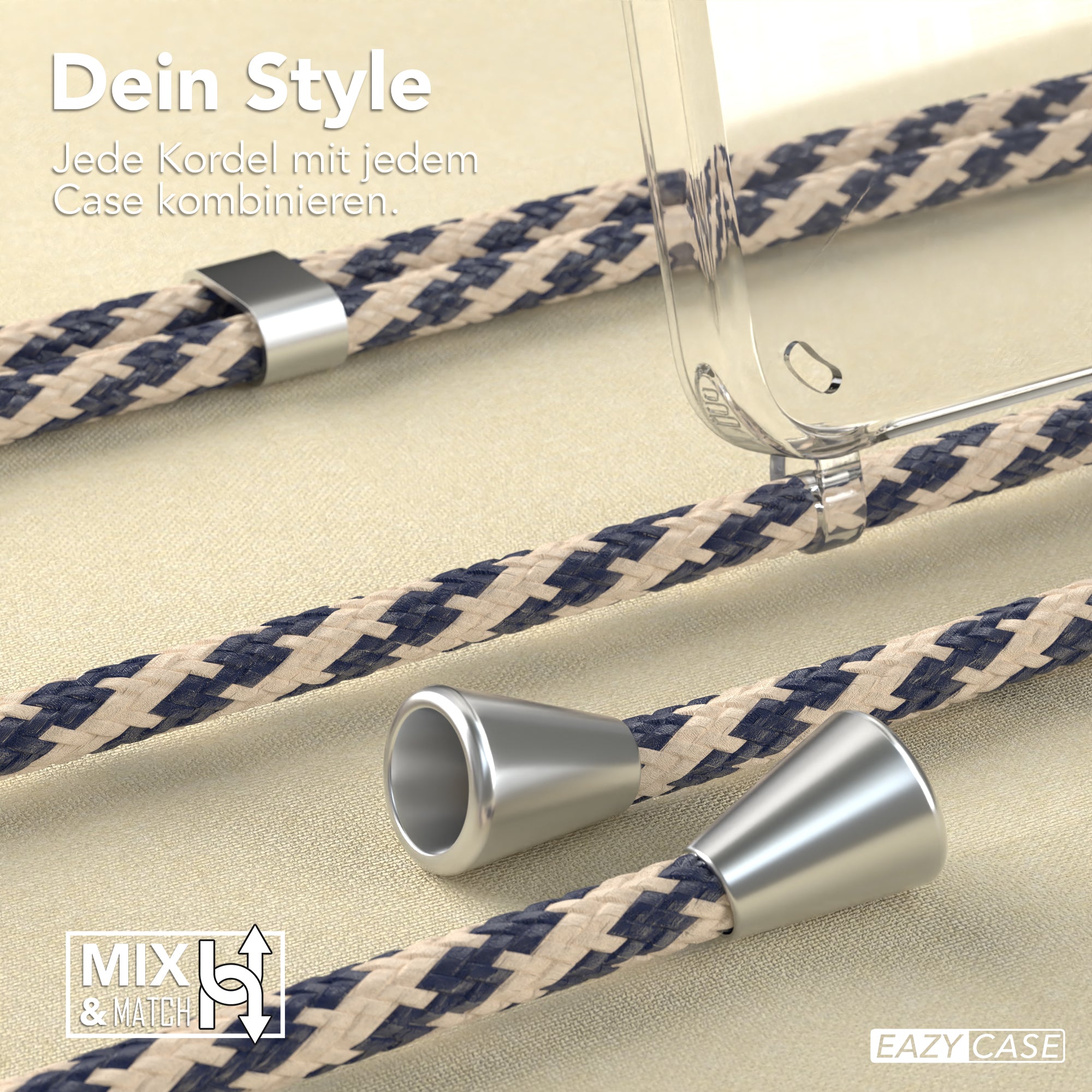 Galaxy S24 transparente Hülle + Kordel