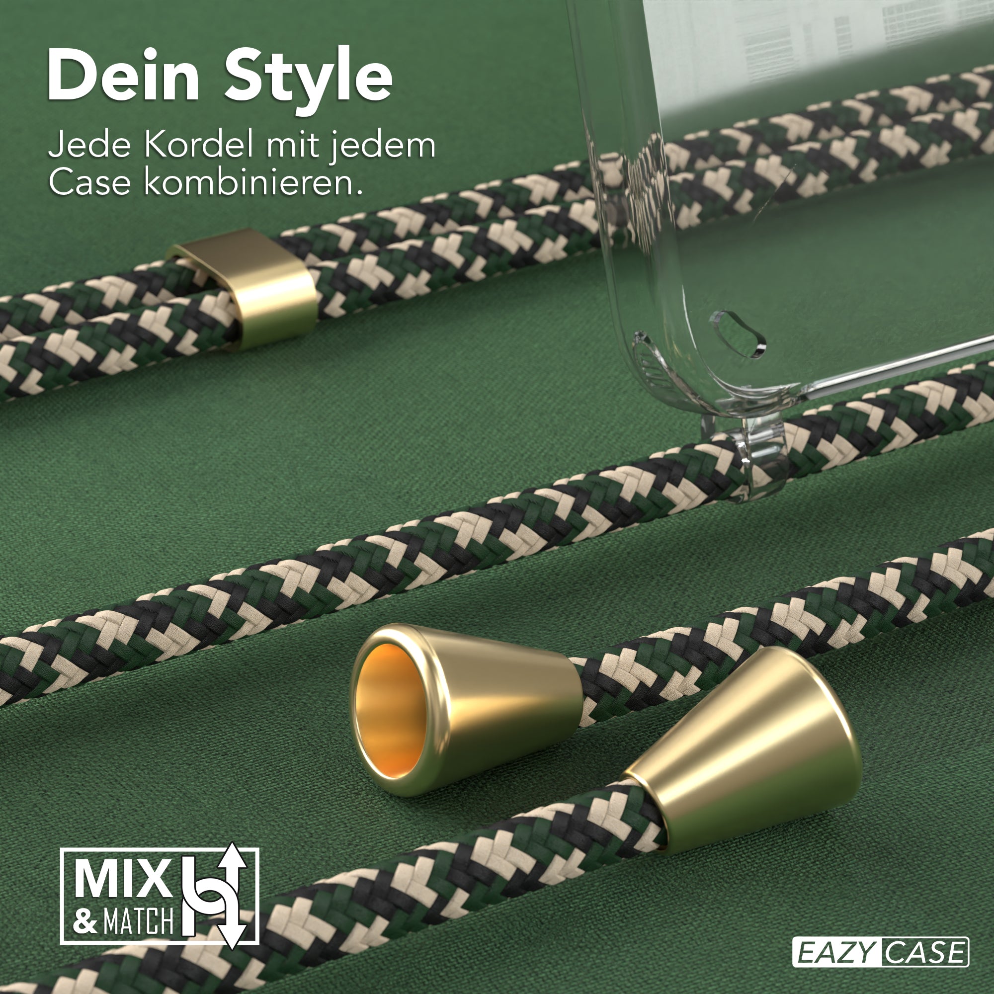 Galaxy S24 transparente Hülle + Kordel