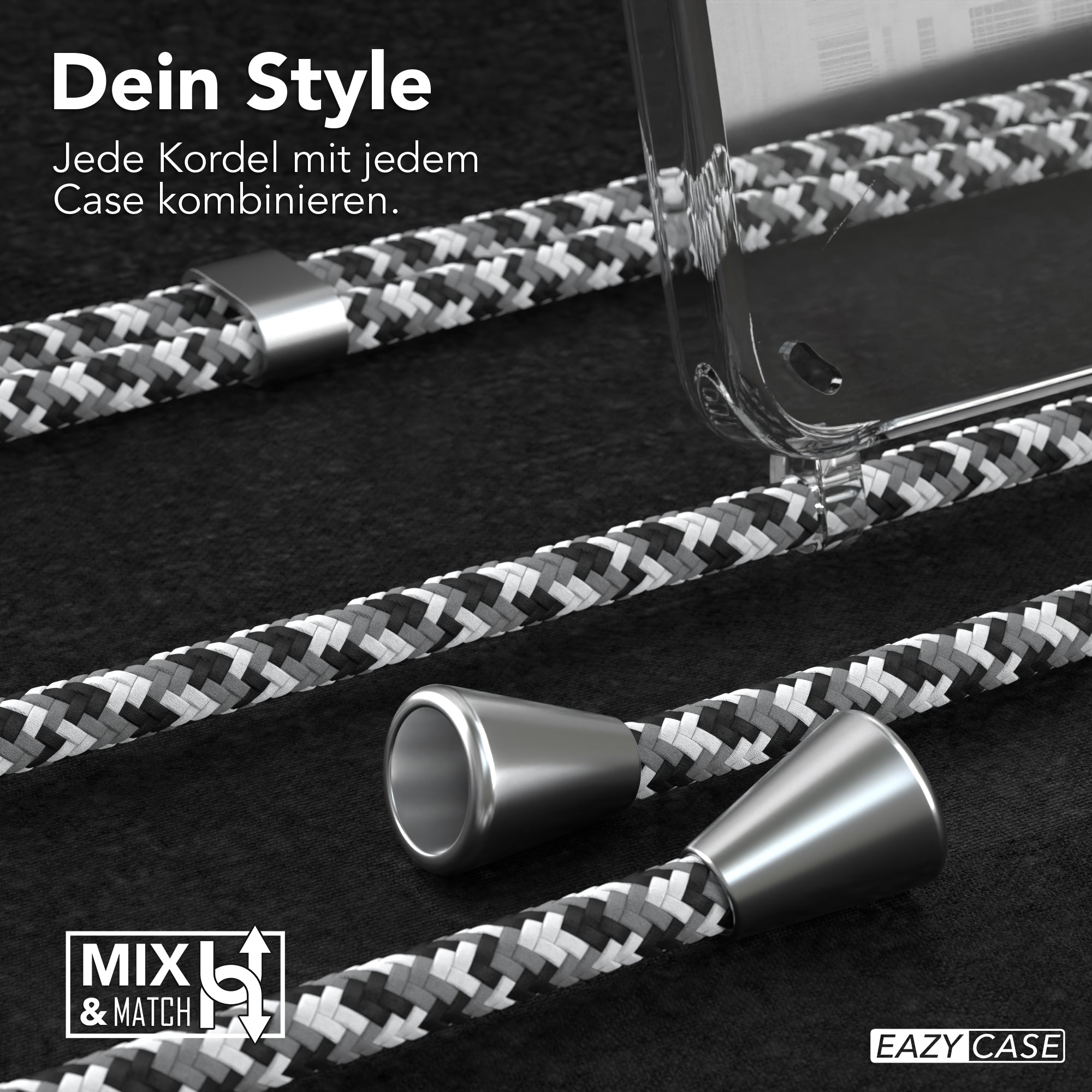 Galaxy S24 transparente Hülle + Kordel