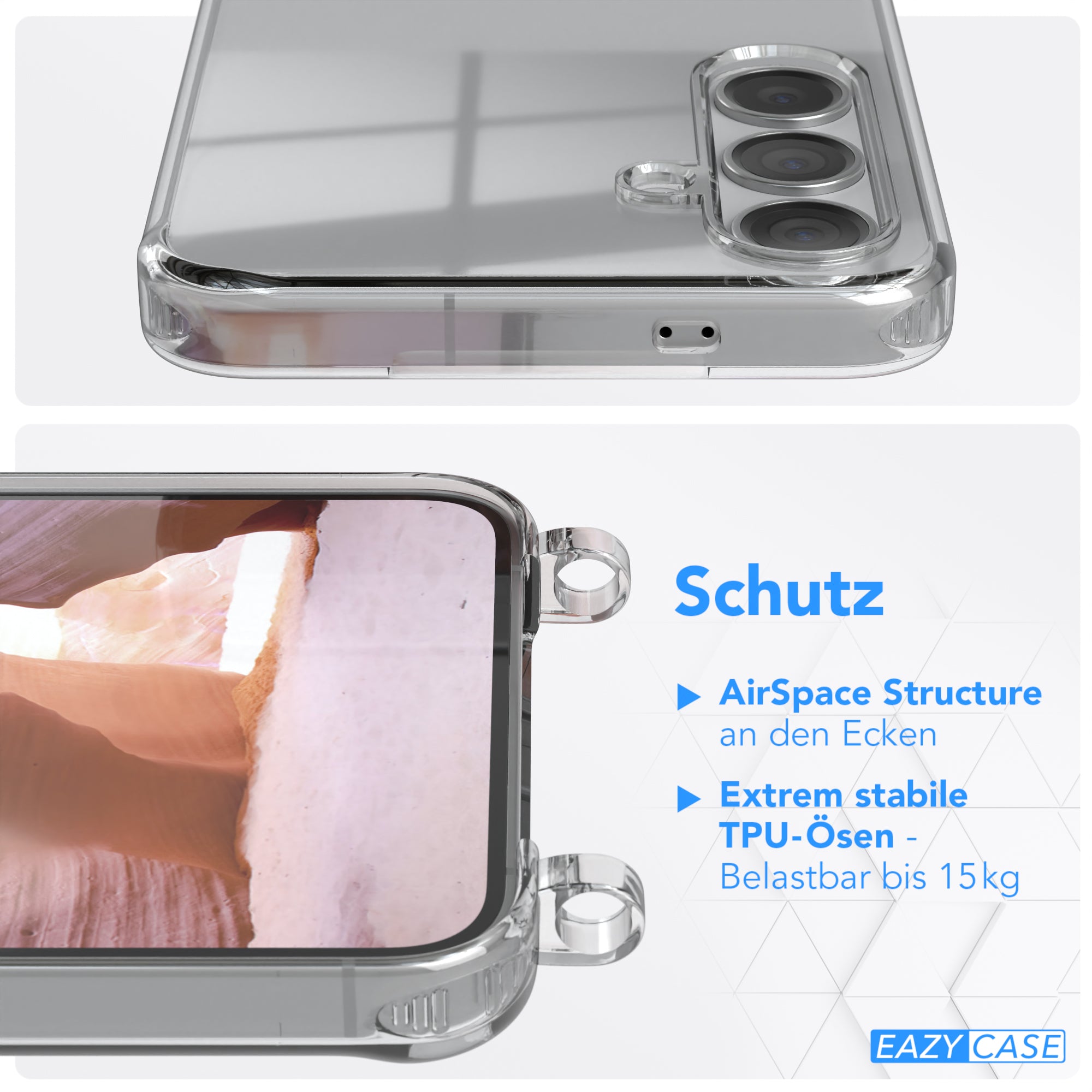 Galaxy S24 Plus Hülle + Uni Kordel