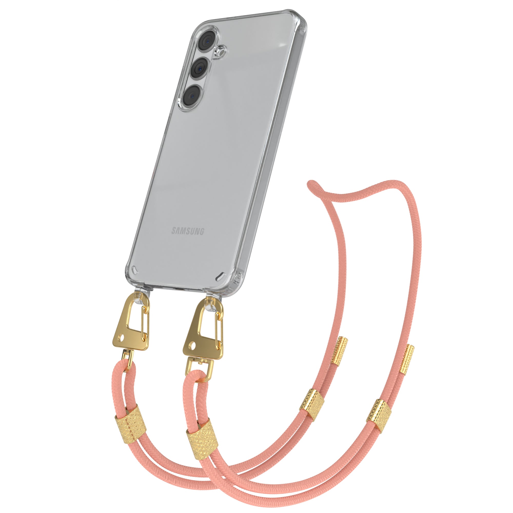 Galaxy S24 Plus Hülle + Kordel mit Karabinern