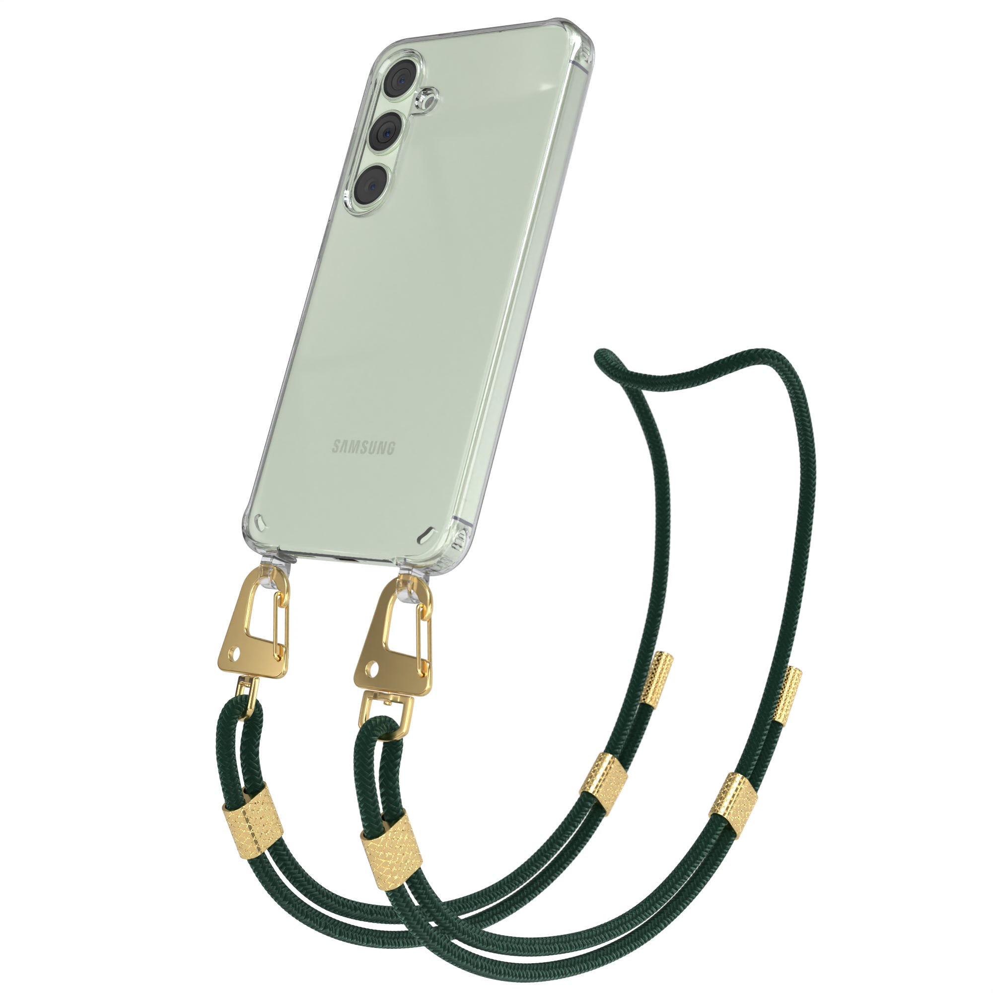 Galaxy S24 Plus Hülle + Kordel mit Karabinern