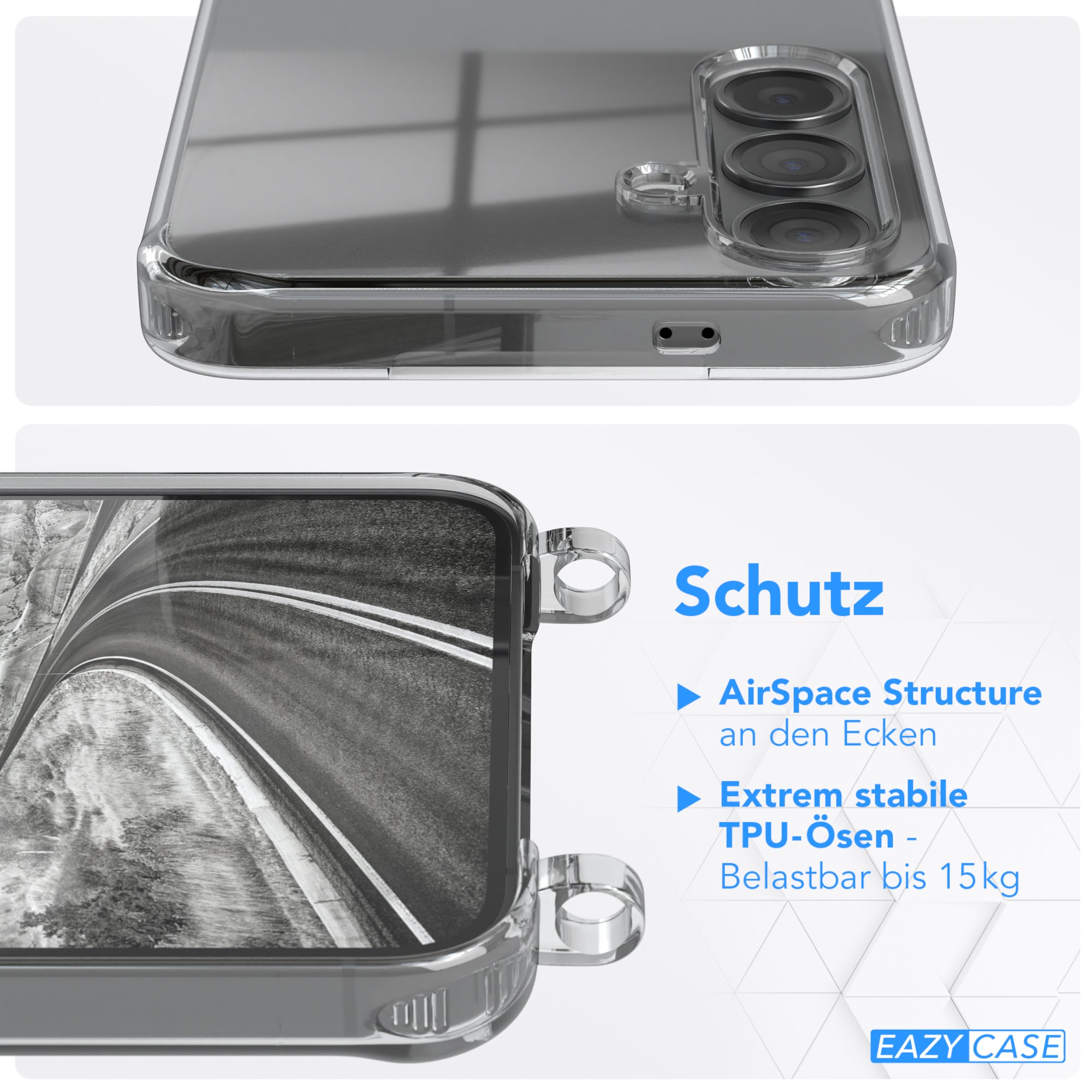 Galaxy S24 Plus Hülle + breites Band