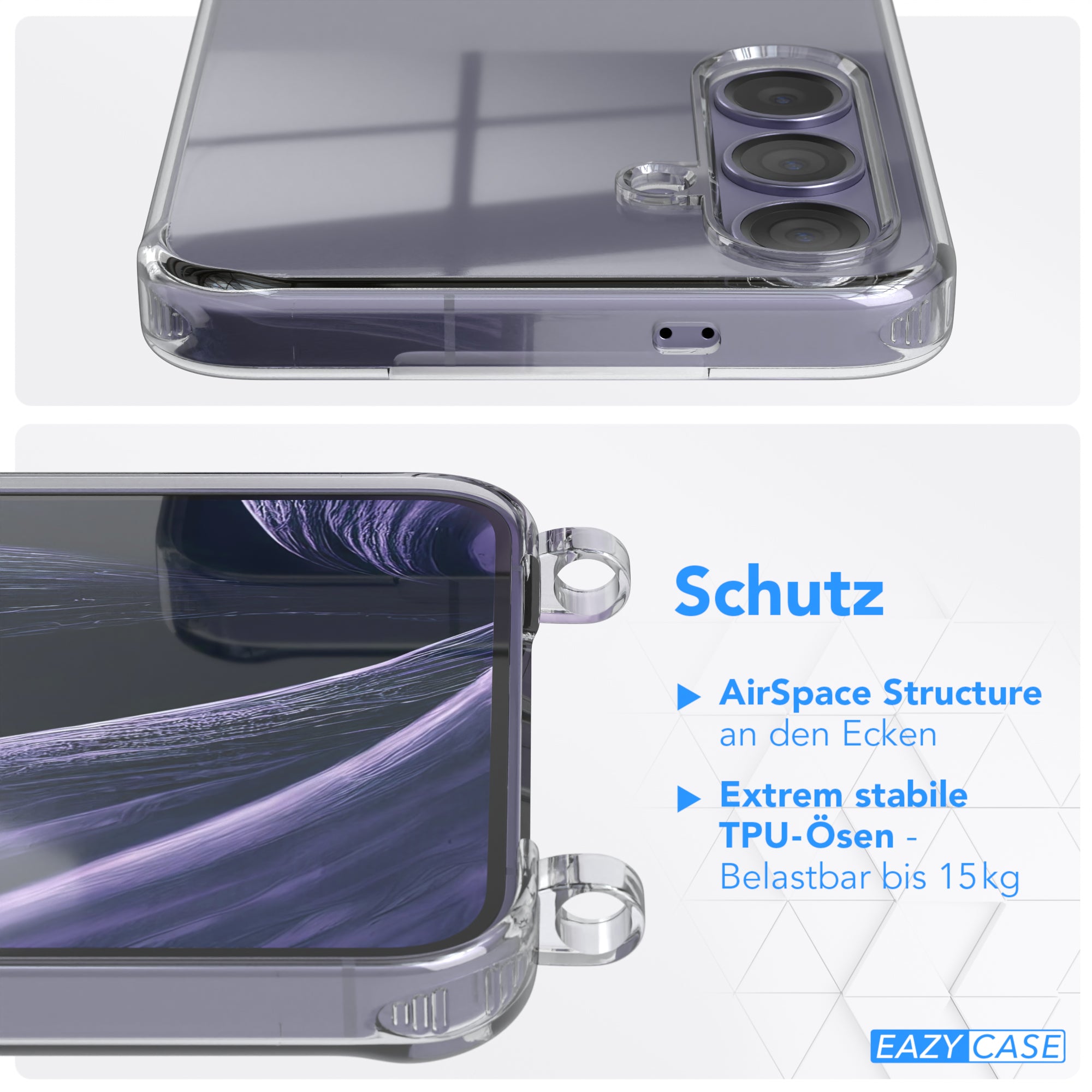 Galaxy S24 Plus Hülle + breites Band