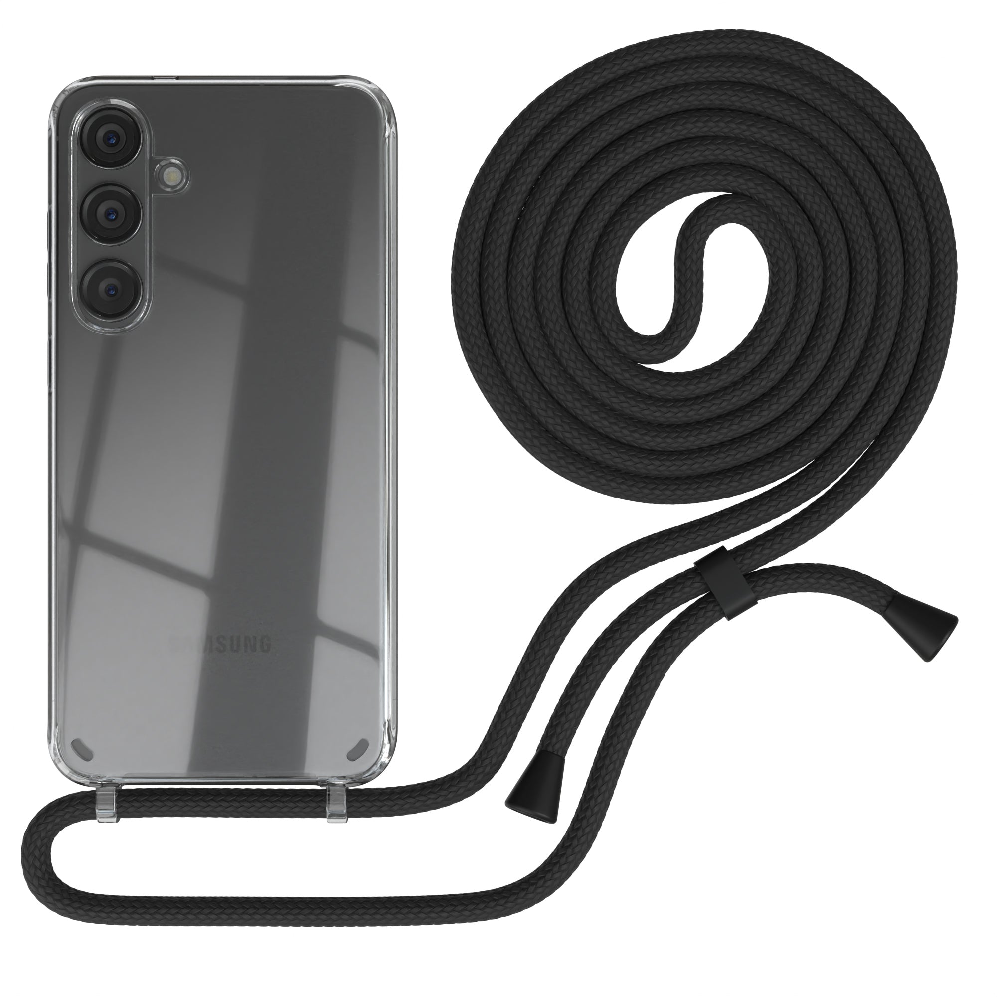Galaxy S24 Plus transparente Hülle + Kordel