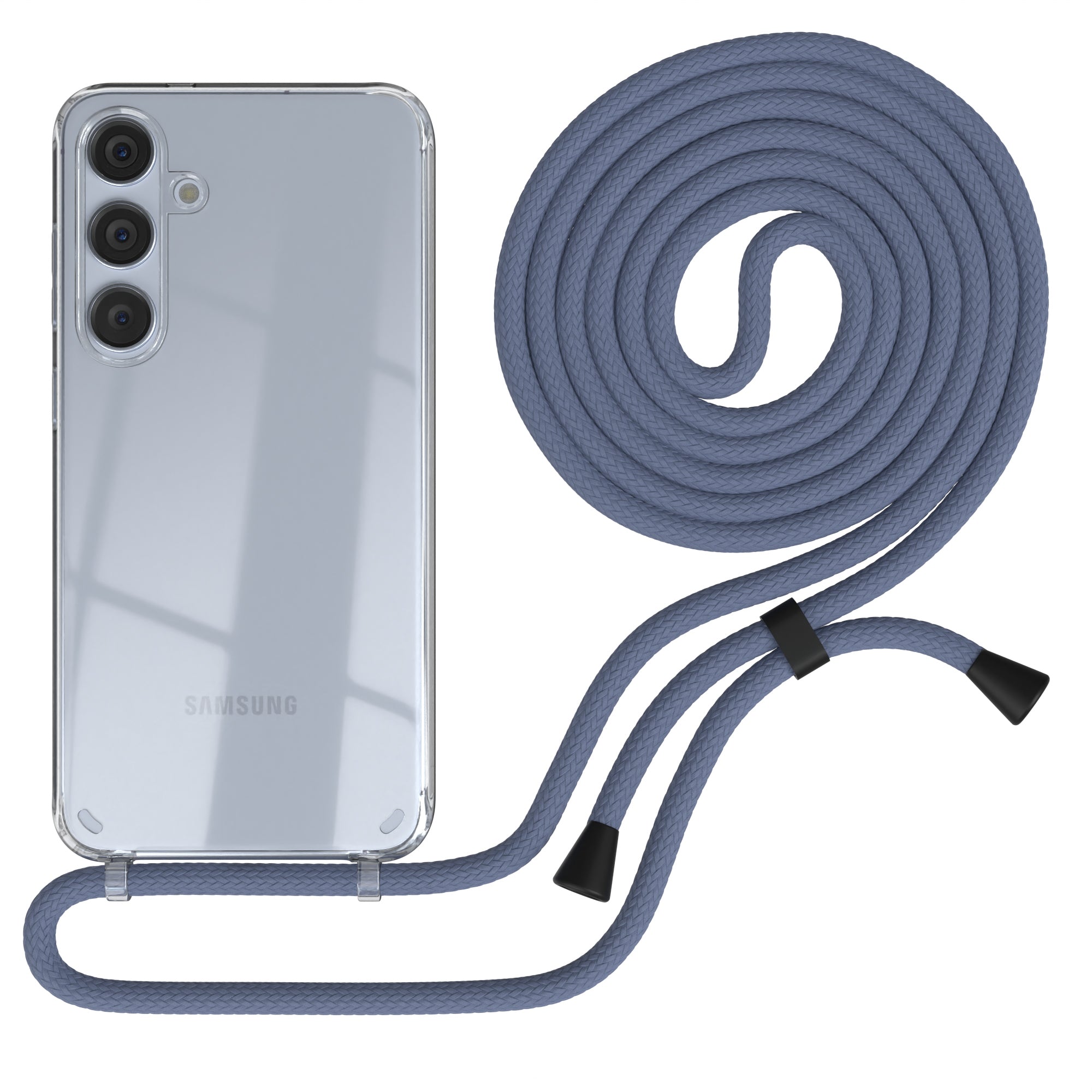 Galaxy S24 Plus transparente Hülle + Kordel