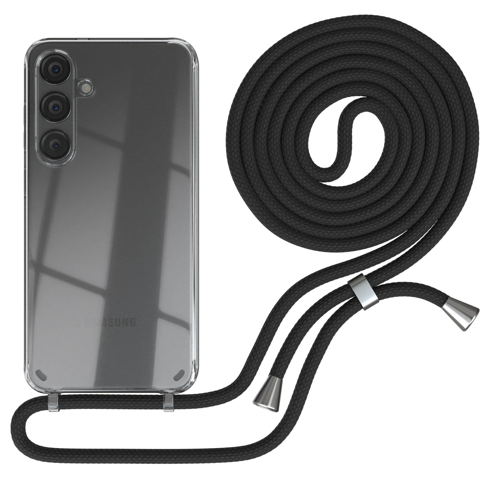 Galaxy S24 Plus transparente Hülle + Kordel