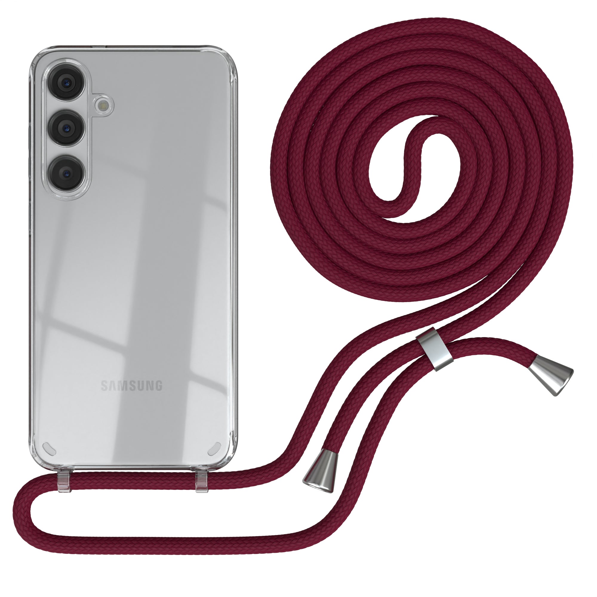 Galaxy S24 Plus transparente Hülle + Kordel