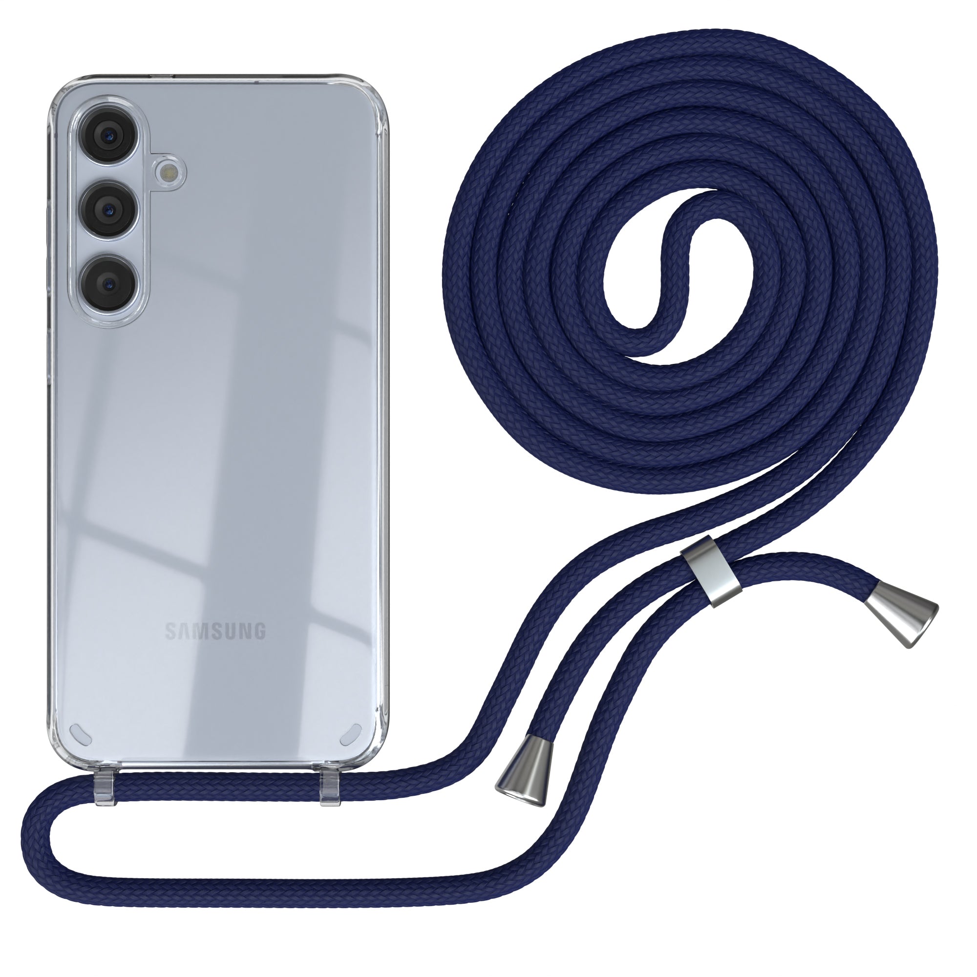 Galaxy S24 Plus transparente Hülle + Kordel