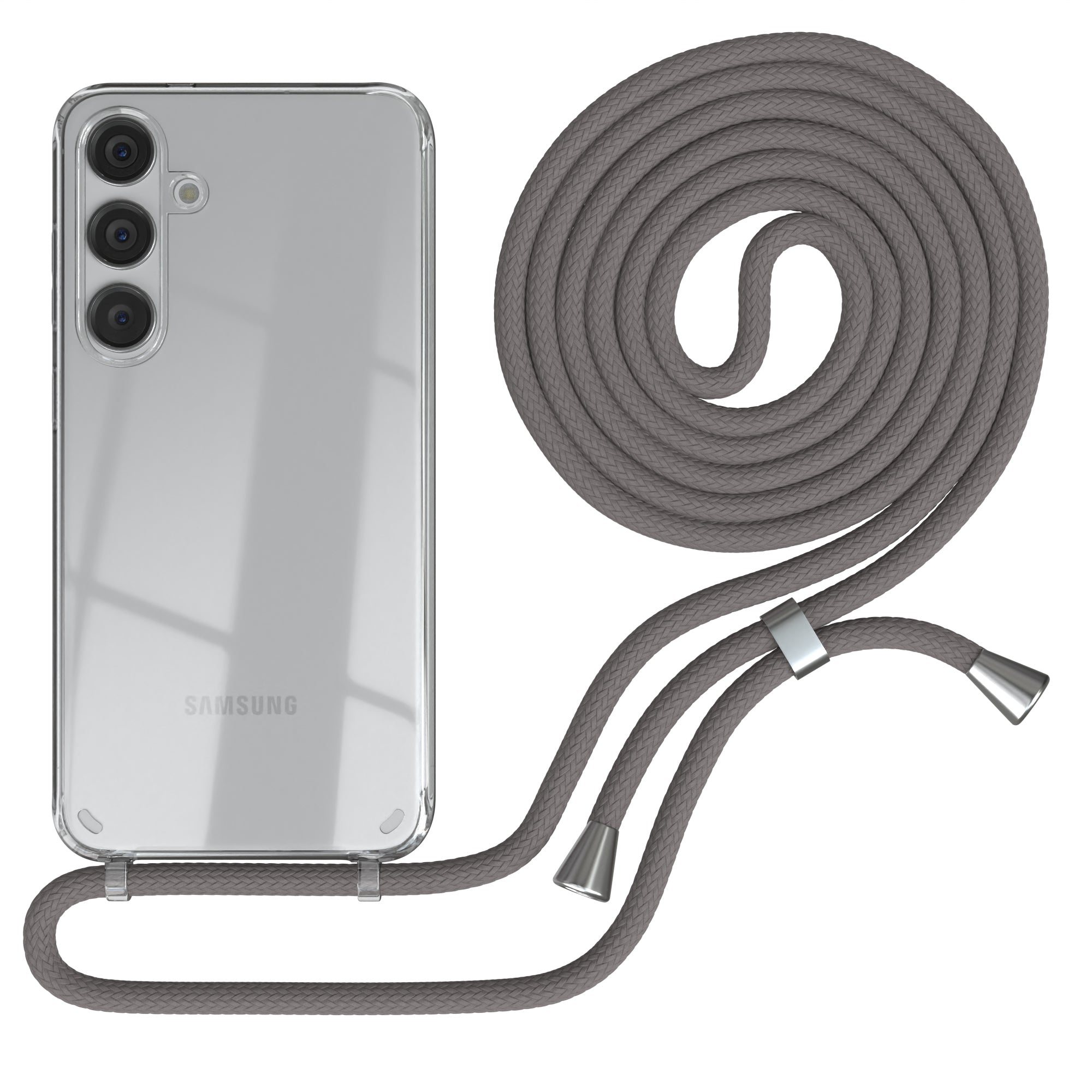 Galaxy S24 Plus transparente Hülle + Kordel
